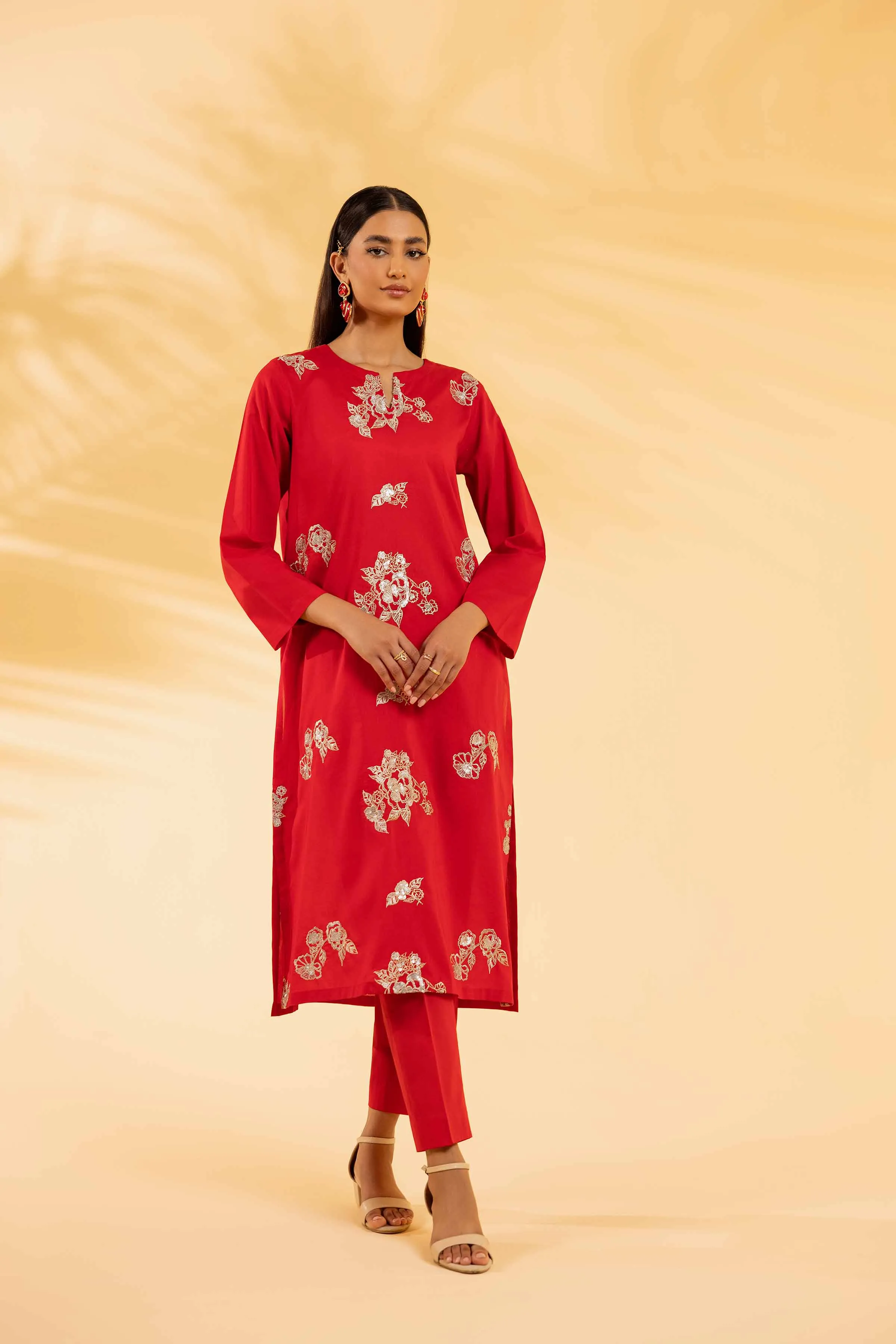 2 Piece - Dyed Embroidered Suit - 42401059