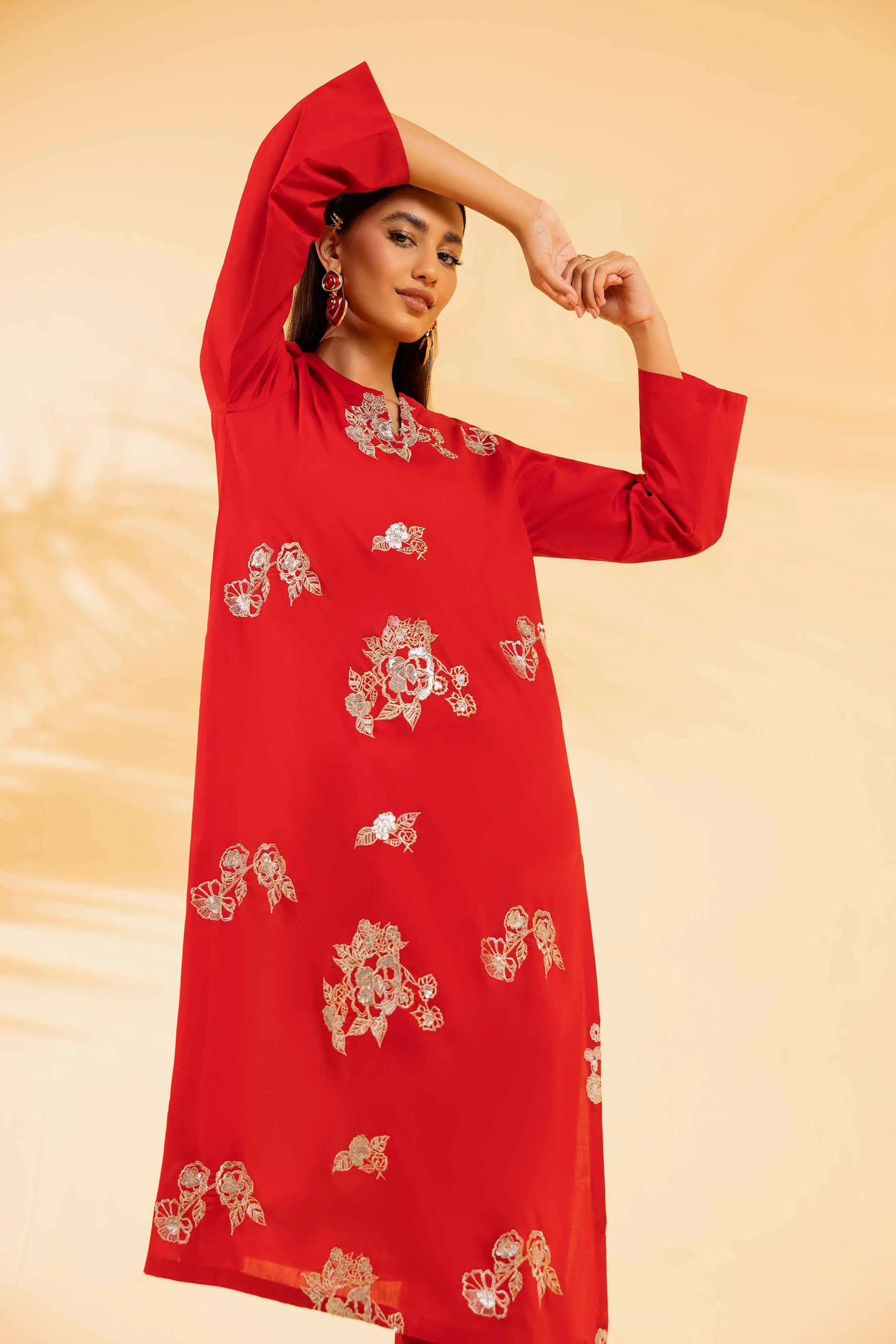 2 Piece - Dyed Embroidered Suit - 42401059