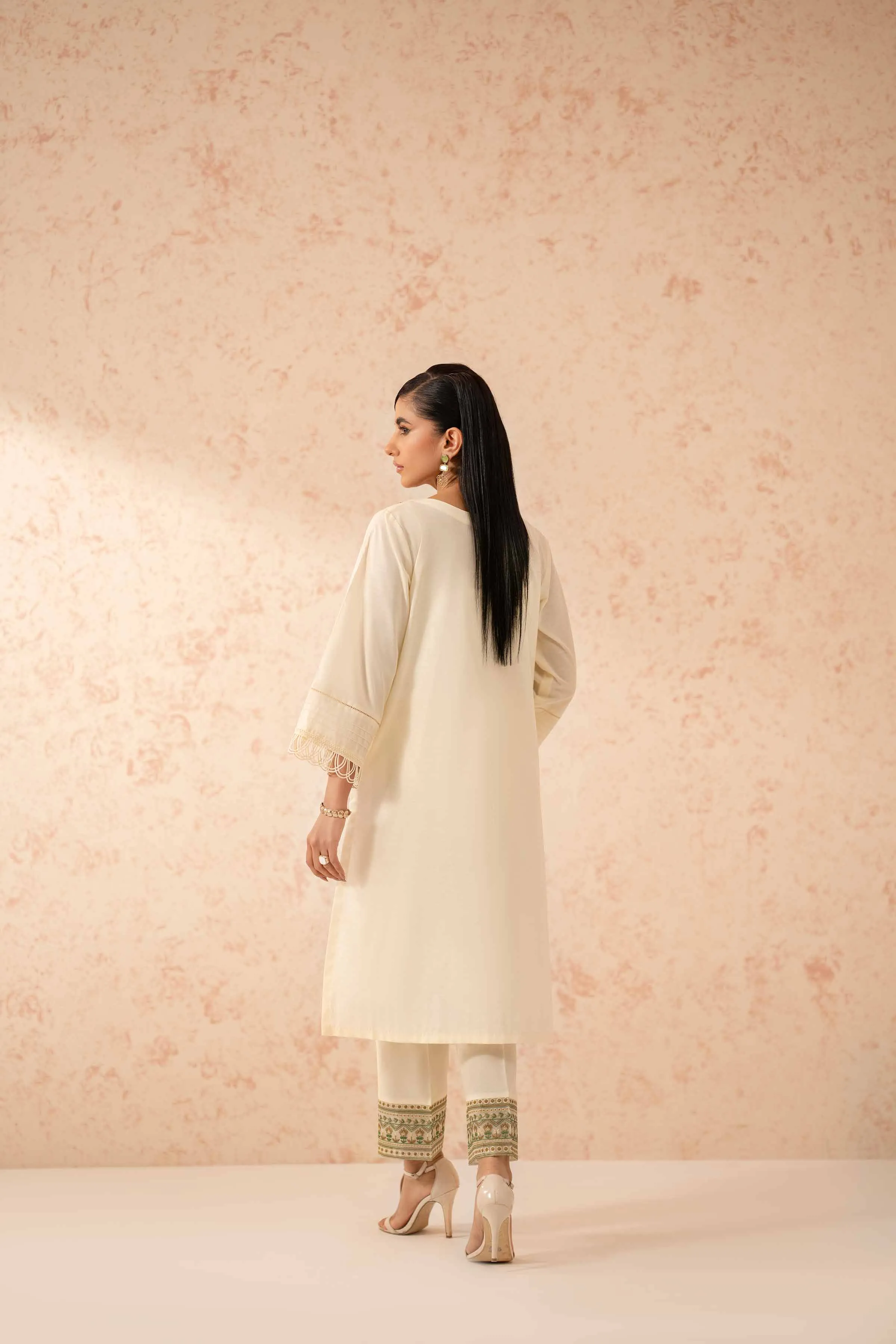 2 Piece - Dyed Embroidered Suit - 42401265