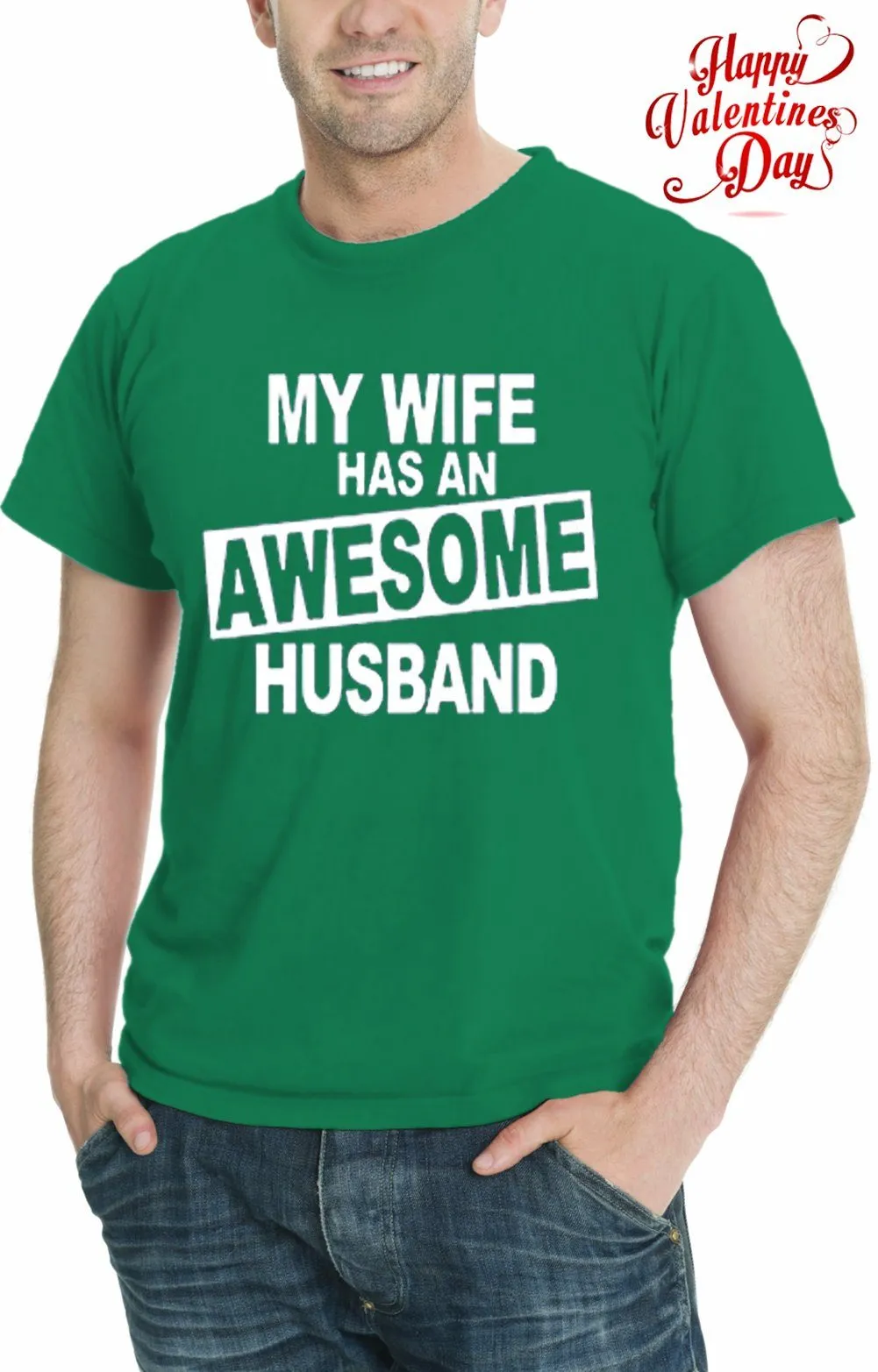 AFONiE Awesome Husband Men Graphic T-Shirt