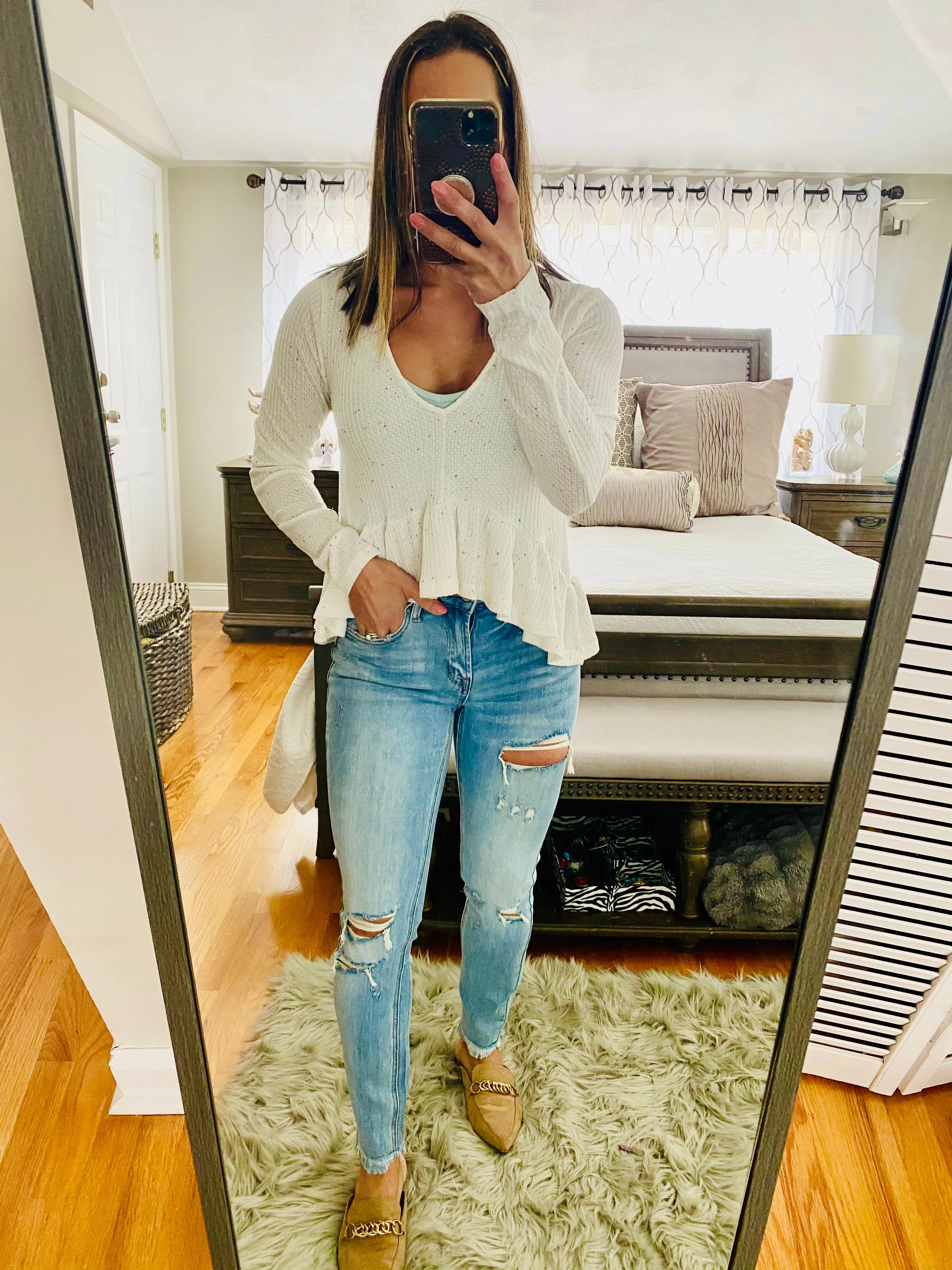 *AMBER MID RISE SKINNY JEANS LIGHT BLUE