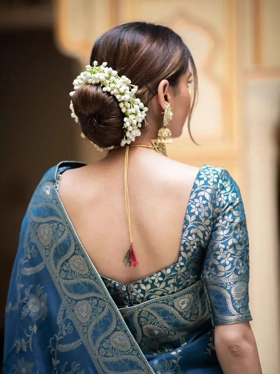 Banarasi Soft Silk Wedding Function Saree & Blouse