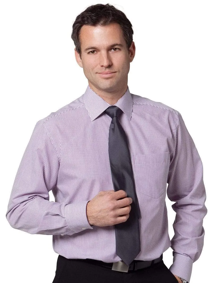 BENCHMARK Men's Balance Stripe Long Sleeve Shirt M7232