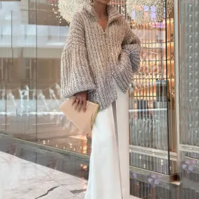 Black Friday Sale:50% OFFKnitted Sweater Jacket With Monochromatic Sequins