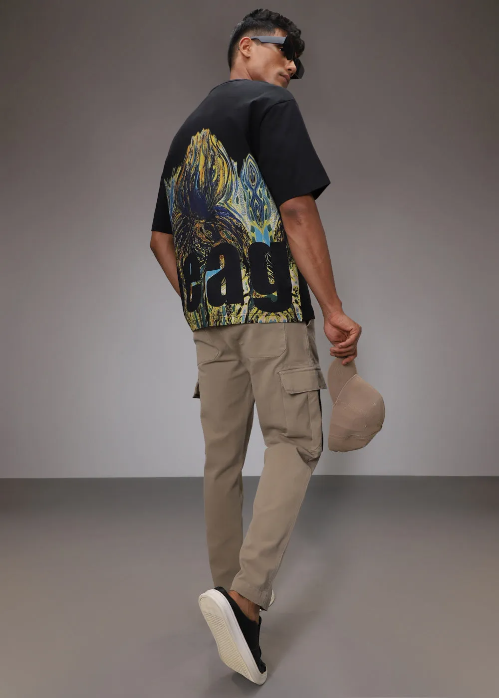 Bloomage Black Oversized T-shirt