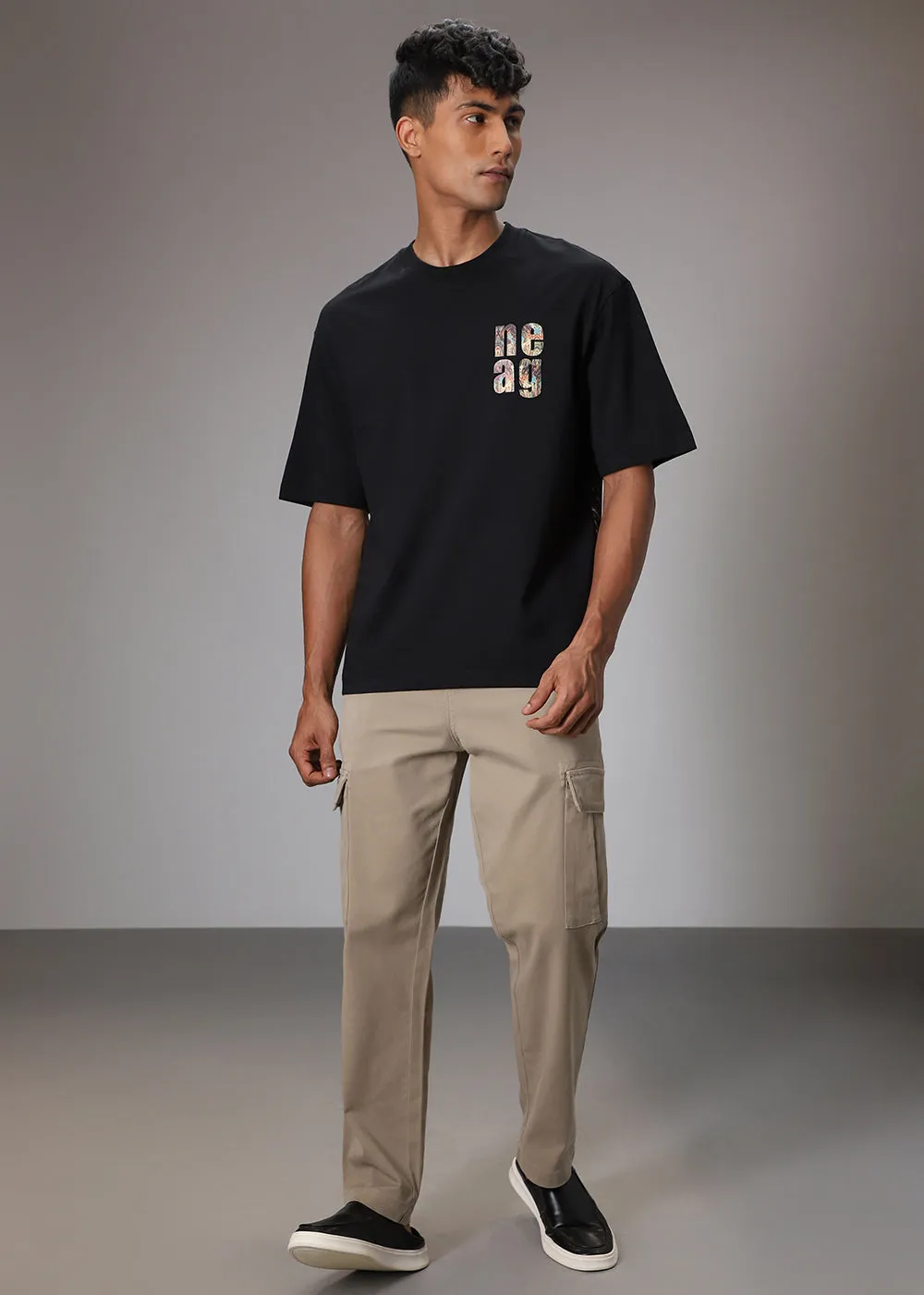 Bloomage Black Oversized T-shirt