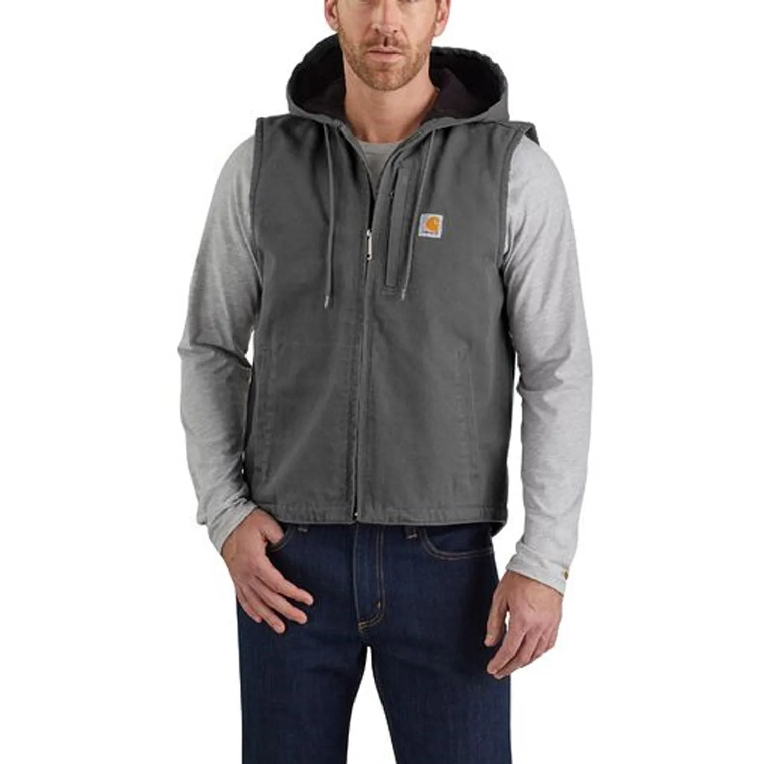 Carhartt Mens Knoxville Insulated Hooded Work Vest - Durable and Comfortable for Outdoor Wear