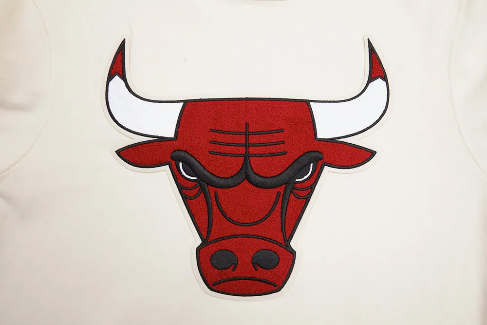 CHICAGO BULLS RETRO CLASSIC FLC PO HOODIE (EGGSHELL/ BLACK)