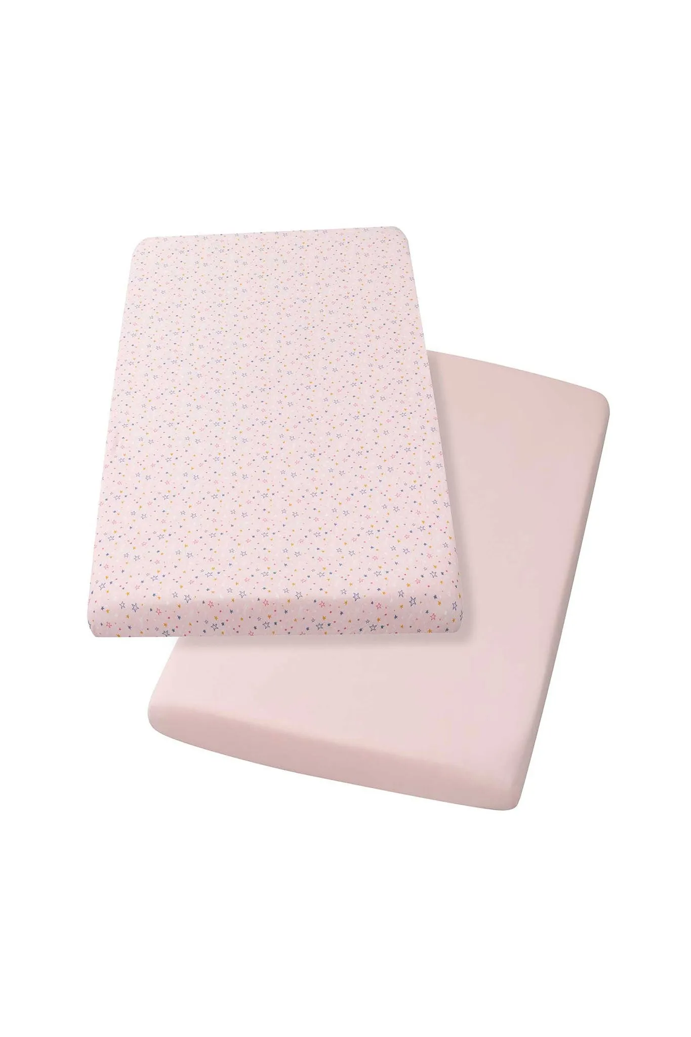 Clevamama Jersey Cot Bed Fitted Sheet 2pk