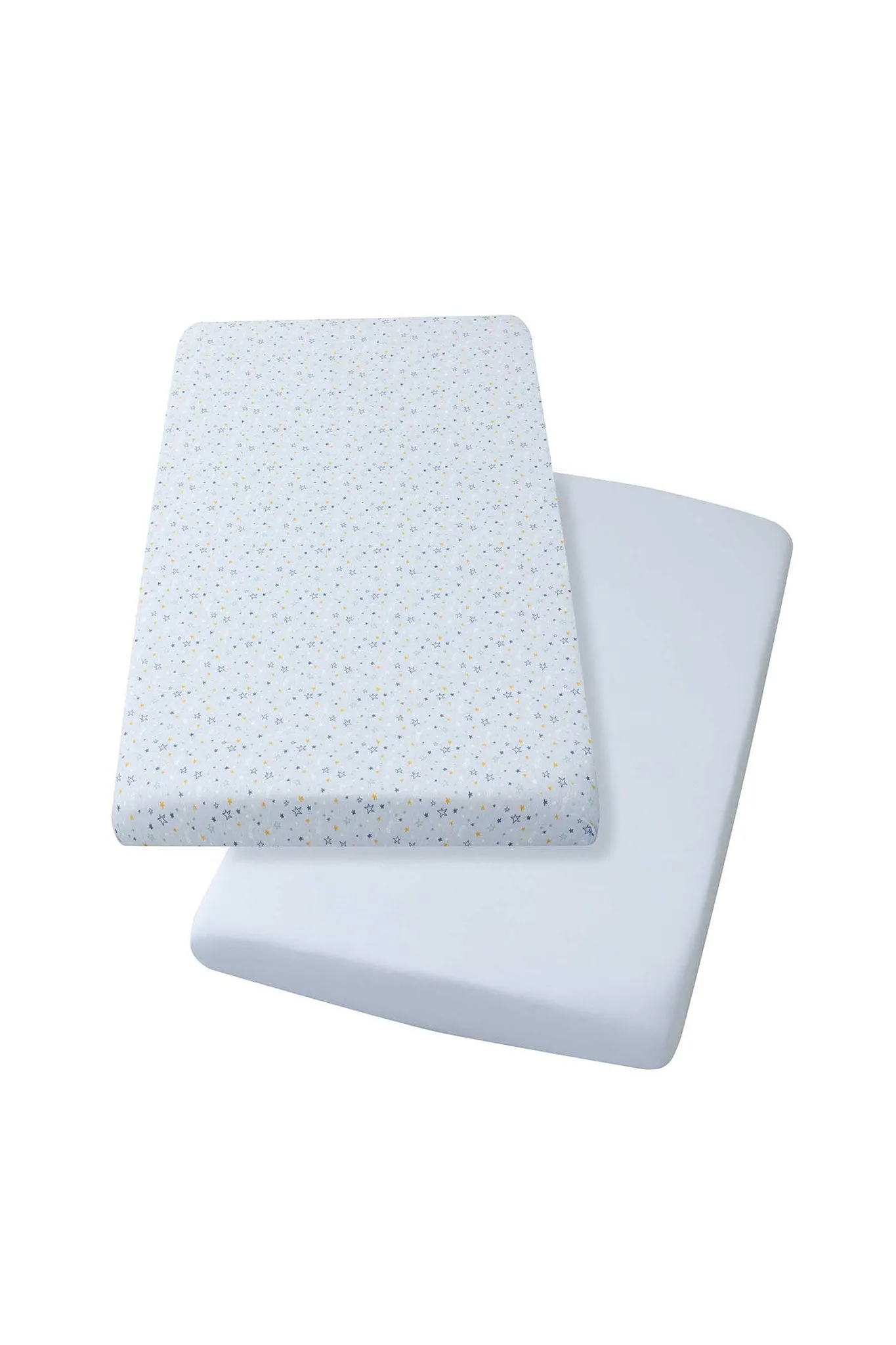 Clevamama Jersey Cot Bed Fitted Sheet 2pk
