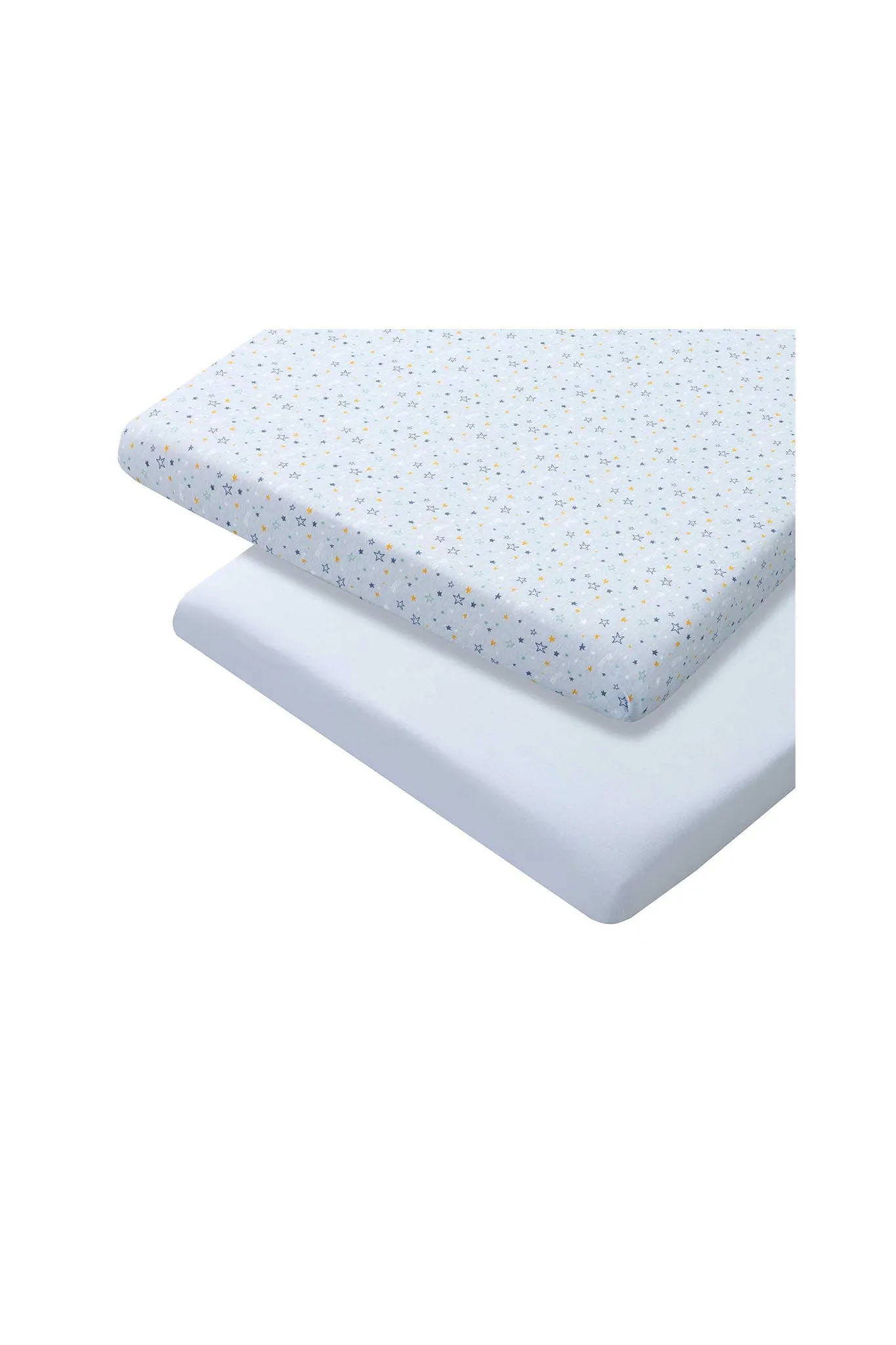 Clevamama Jersey Cot Bed Fitted Sheet 2pk