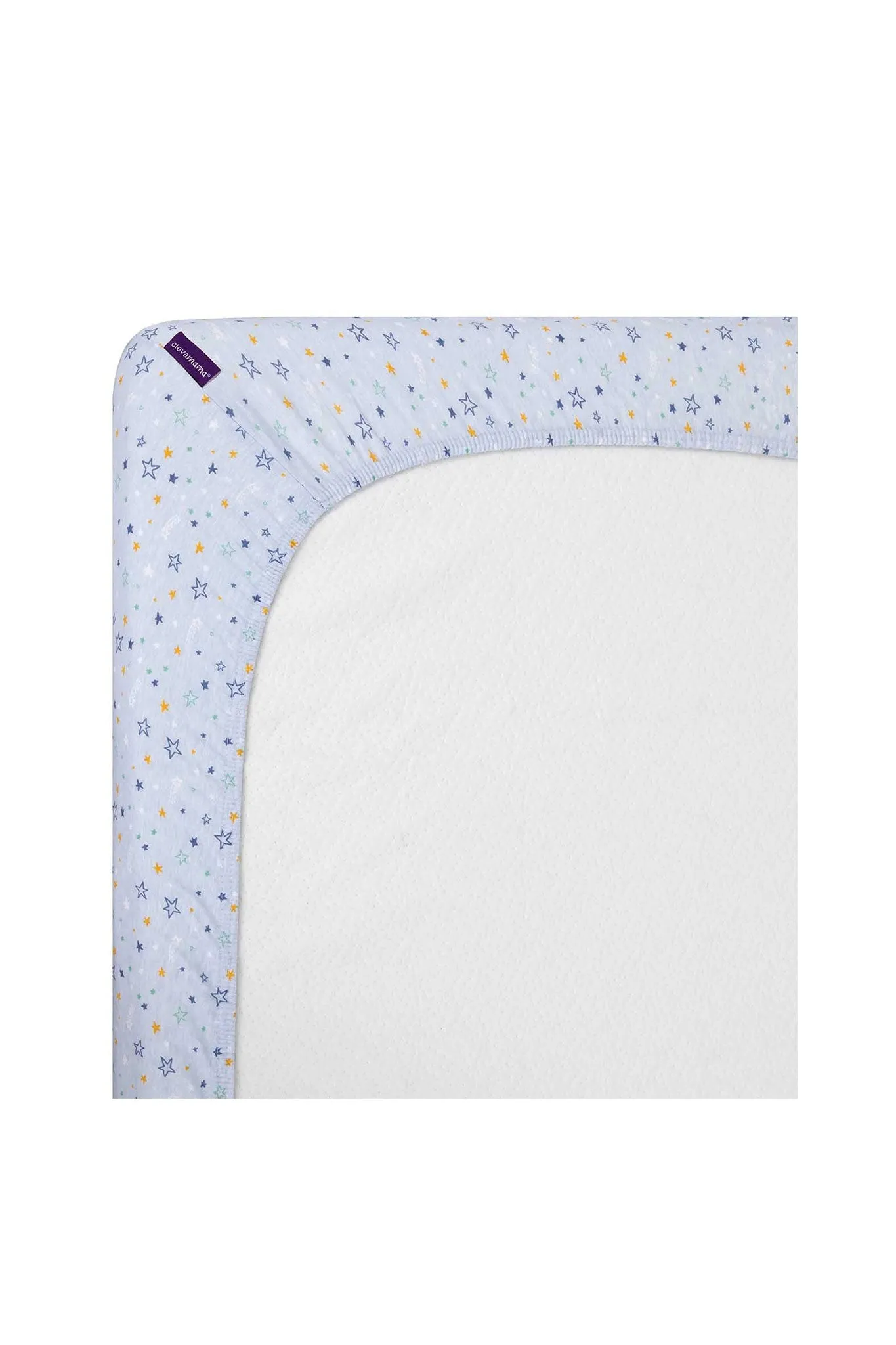Clevamama Jersey Cot Bed Fitted Sheet 2pk