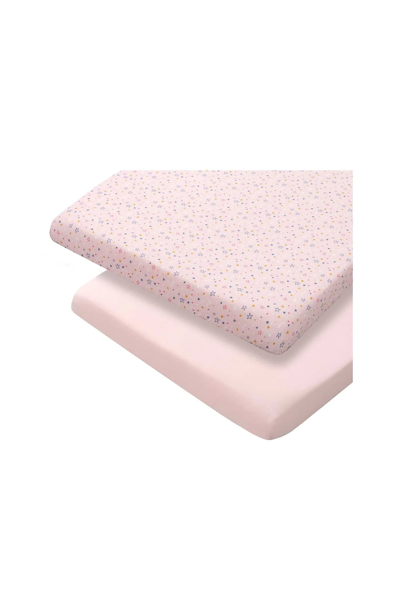 Clevamama Jersey Cot Bed Fitted Sheet 2pk