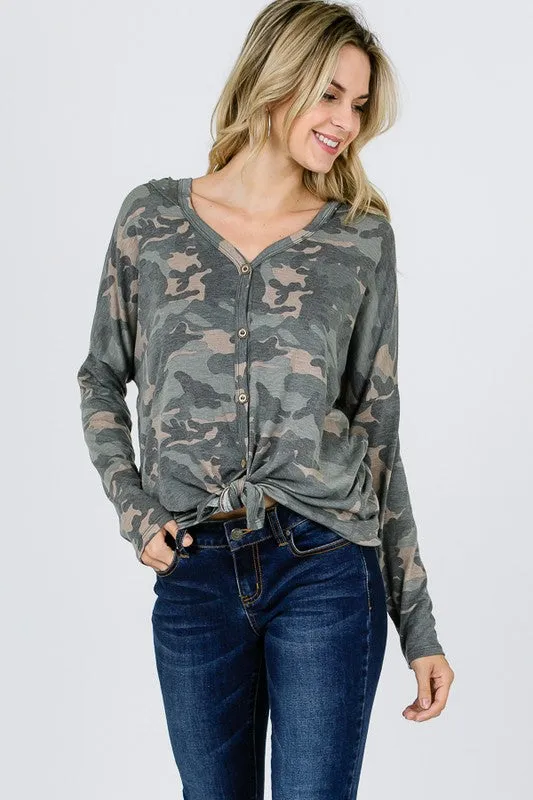 Cute In Camo Top