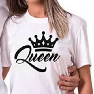 Cute king and queen couple t shirts