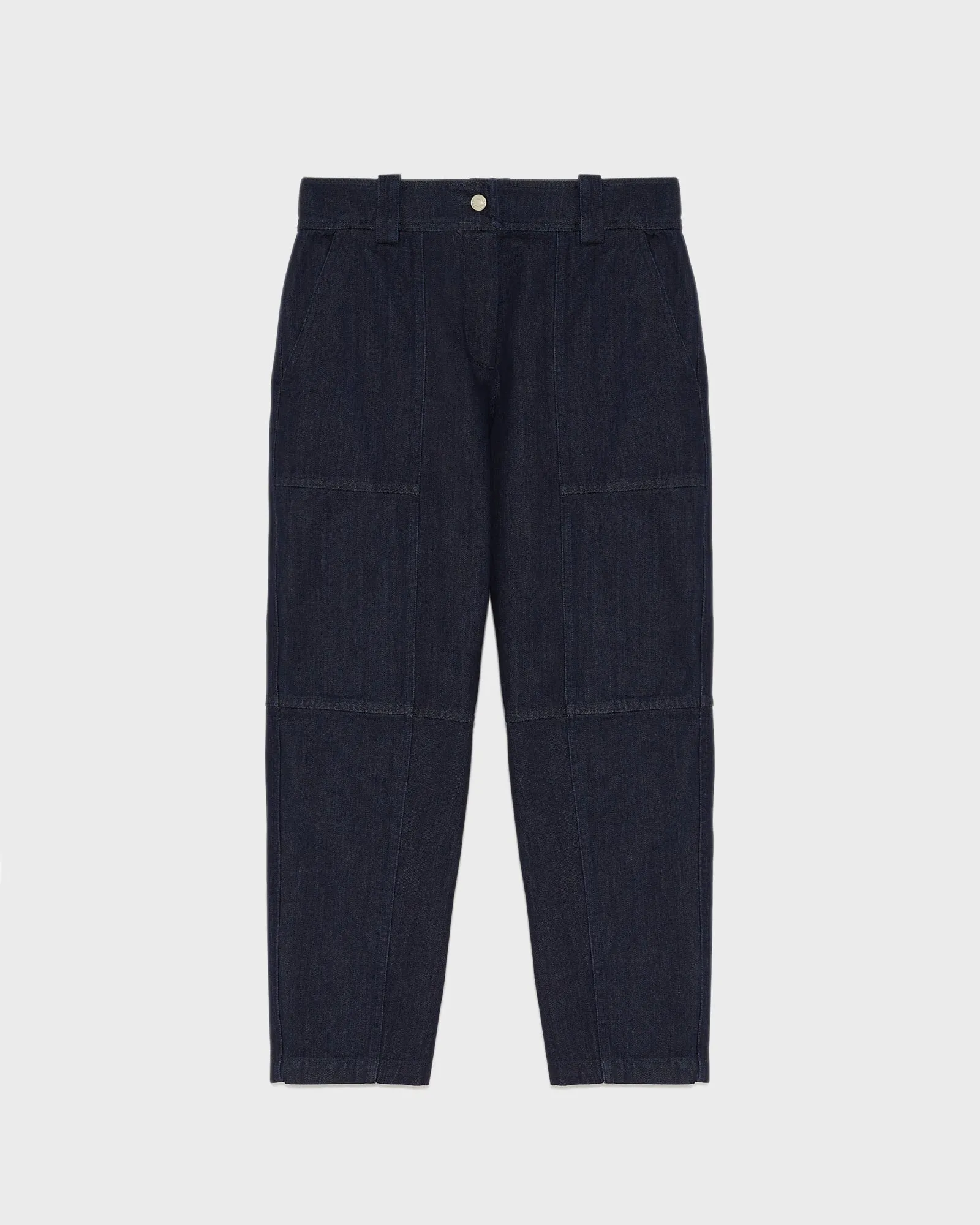 Denim cargo design trousers