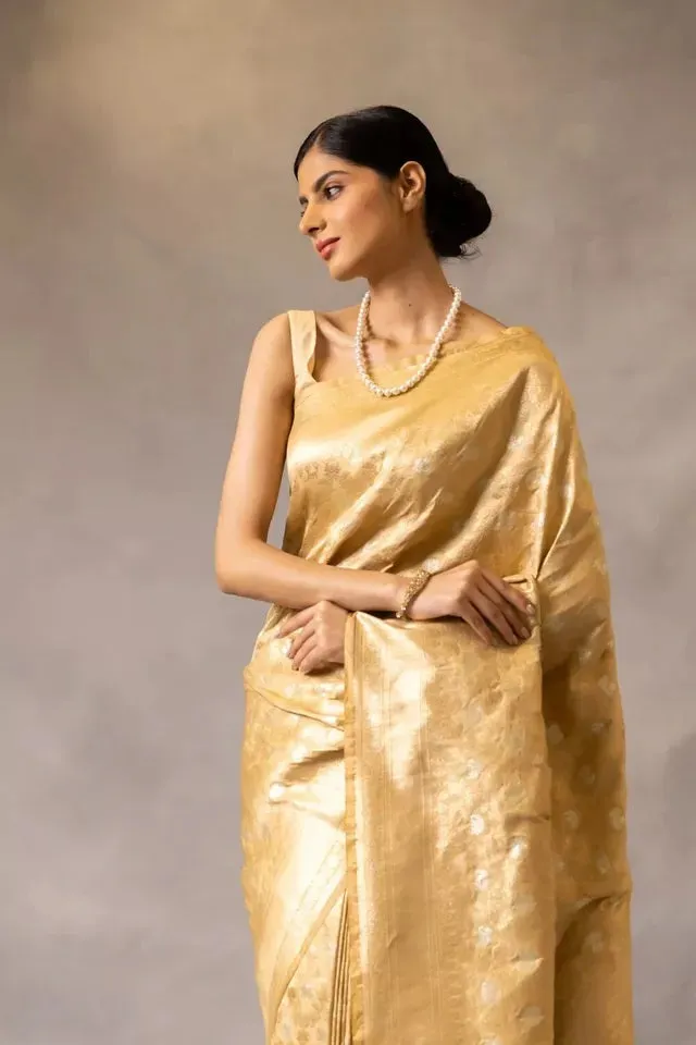 Designer Banarasi Soft Silk Saree With Blouse