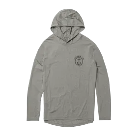 Early Boater Long Sleeve Hooded Surf Shirt - Heather Grey