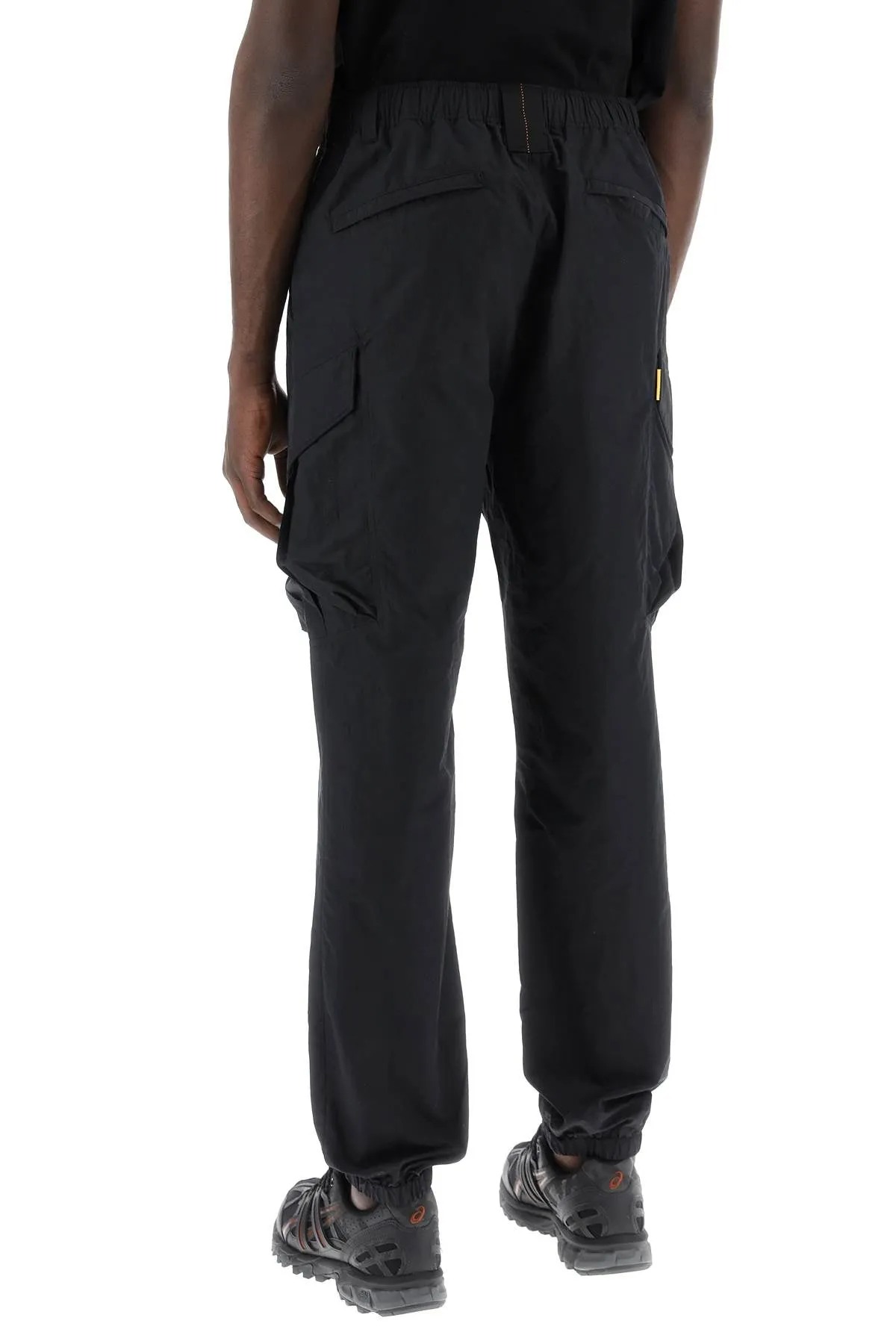 edmund cargo pants in nylon poplin fabric
