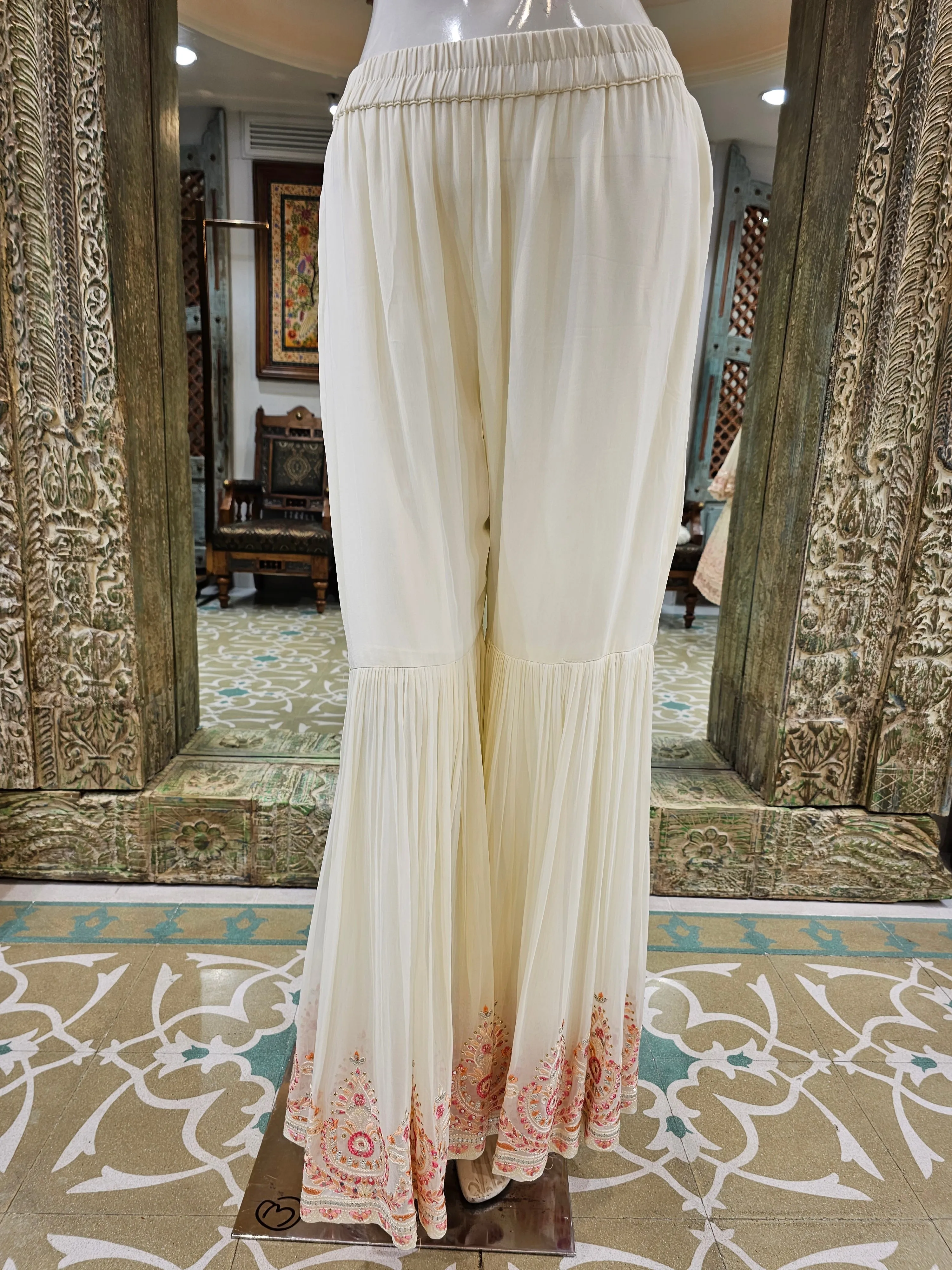 Georgette Shirt with Sharara