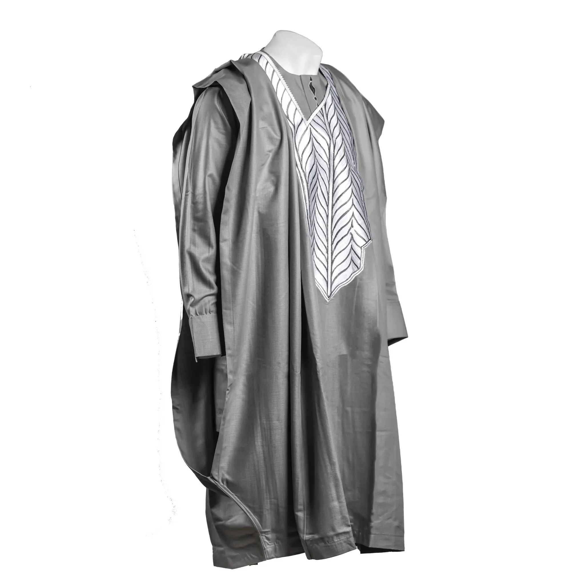 Grey Agbada 3pc Set