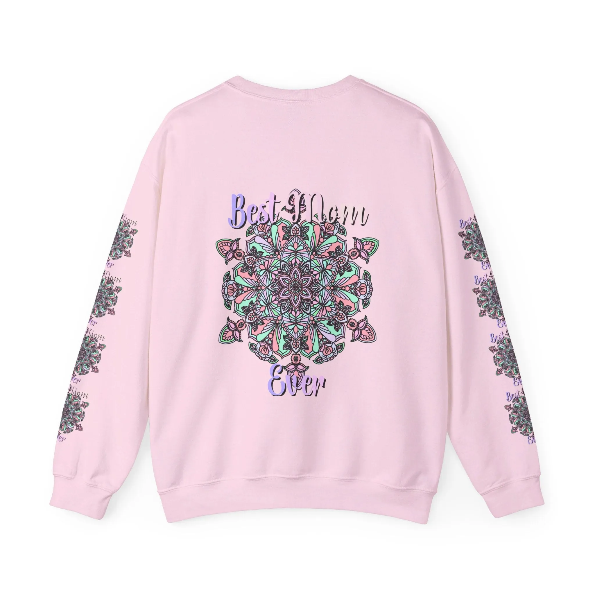 Handmade Mandala Design Sweatshirt - Best Mom Ever