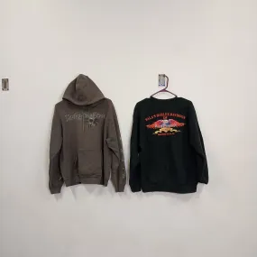 HARLEY DAVIDSON SWEATSHIRTS & JACKETS - 19 PCS