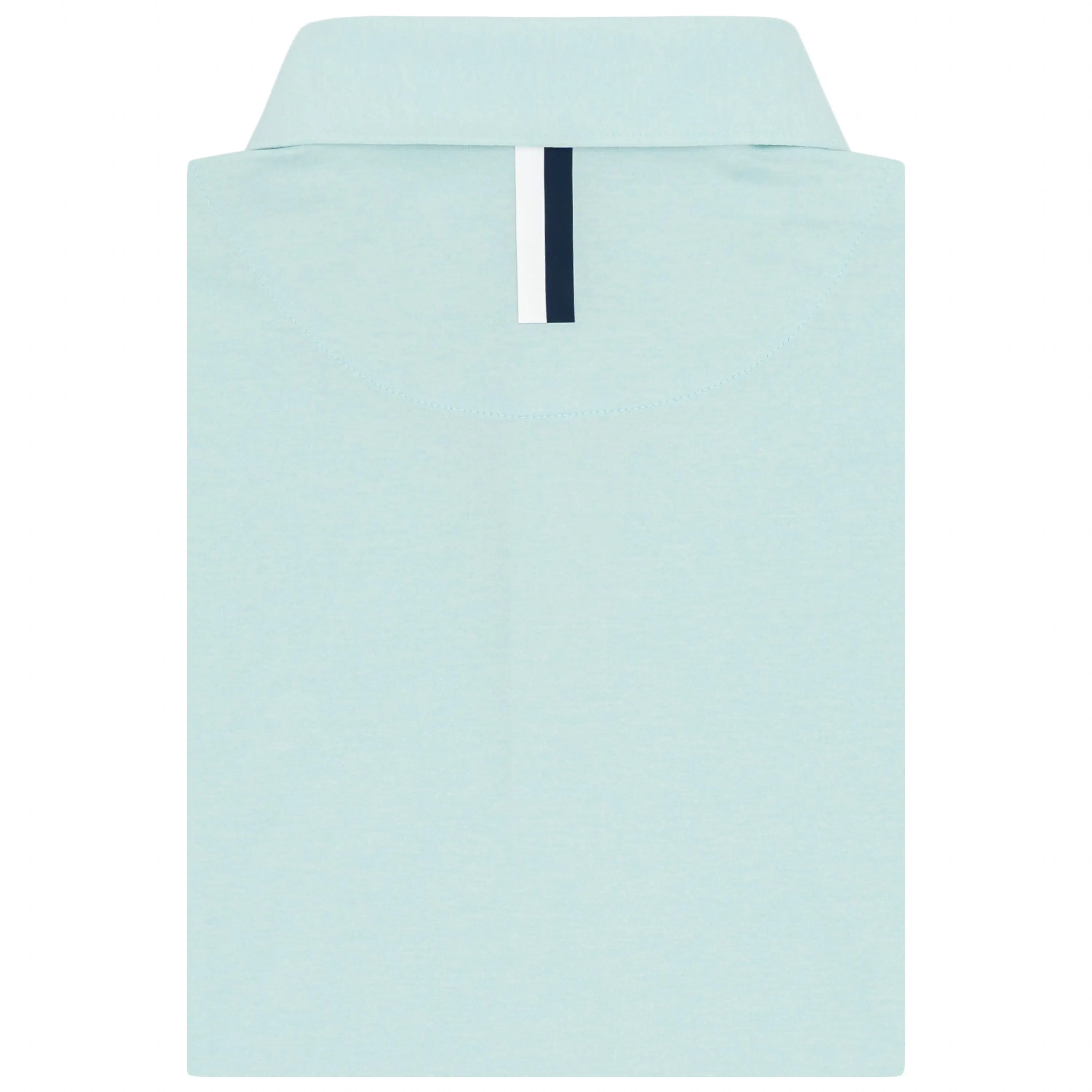 Heather | Long Sleeve Performance Polo | Heather - Antigua Green/White