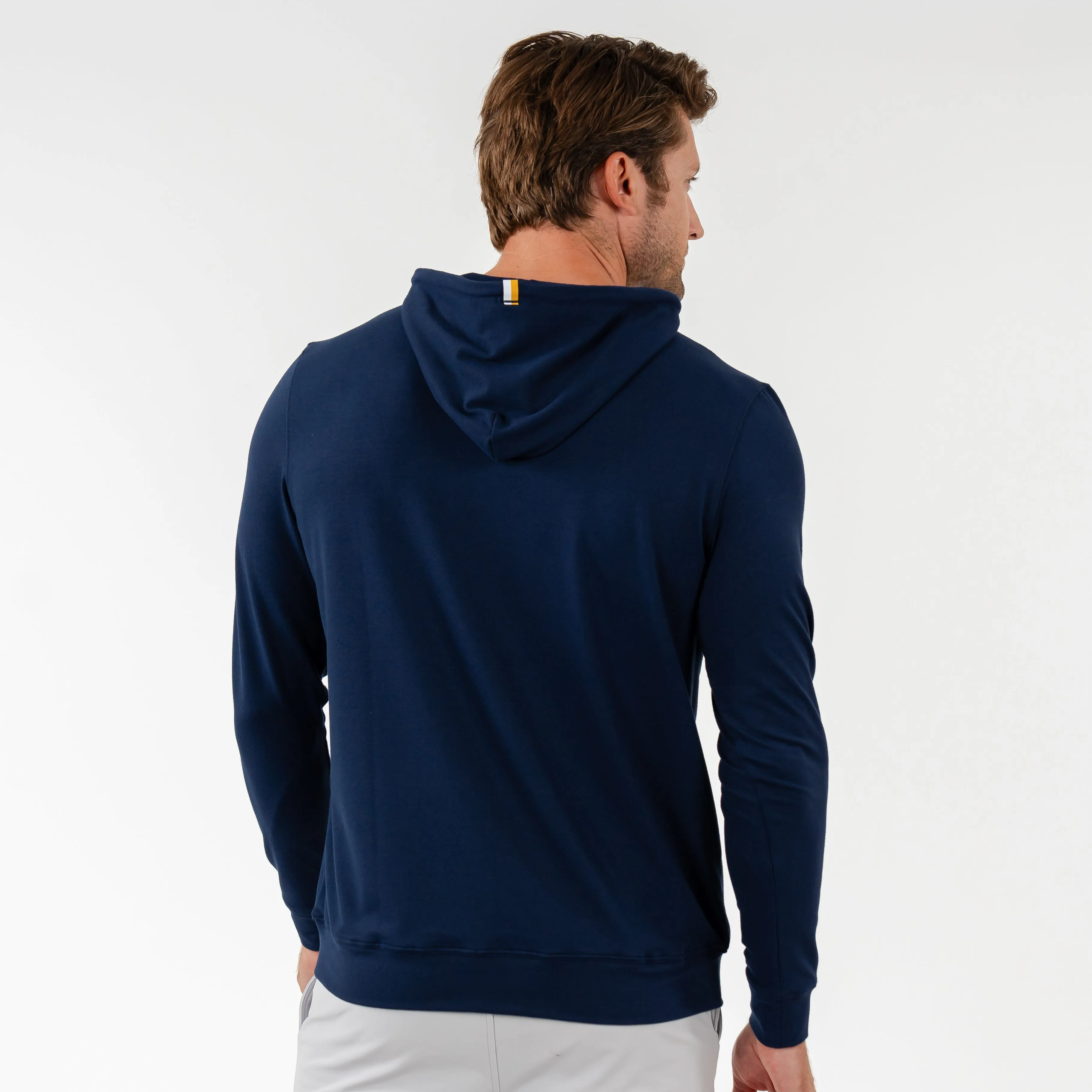 Notre Dame Hesi Collegiate Hoodie in Solid Indigo Blue