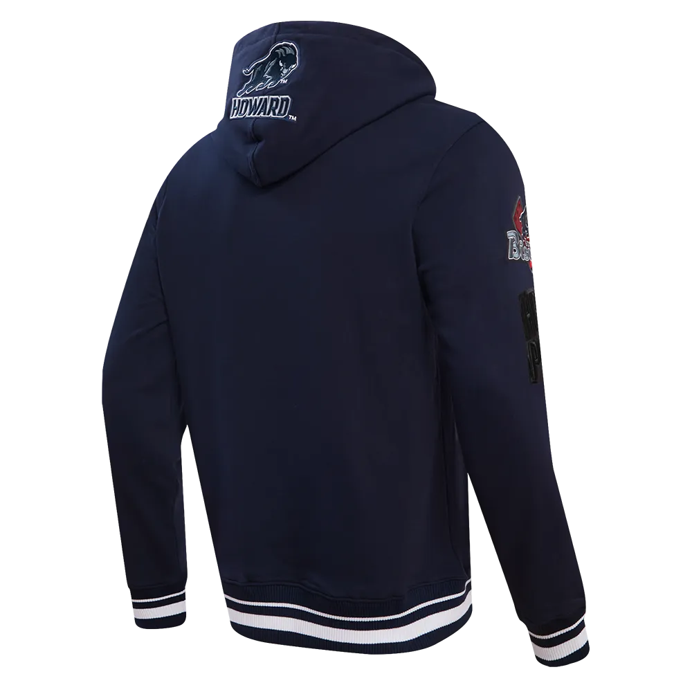 HOWARD UNIVERSITY HOMECOMING MEN'S RIB PO HOODIE (MIDNIGHT NAVY)