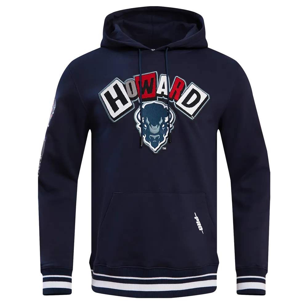 HOWARD UNIVERSITY HOMECOMING MEN'S RIB PO HOODIE (MIDNIGHT NAVY)