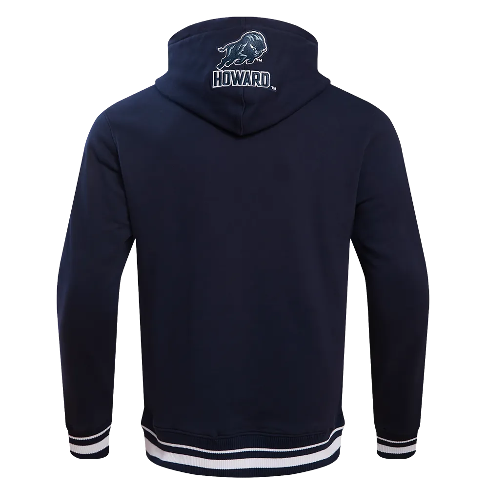 HOWARD UNIVERSITY HOMECOMING MEN'S RIB PO HOODIE (MIDNIGHT NAVY)
