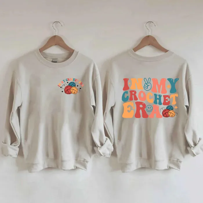 In My Crochet Era Knitting Lover Sweatshirt