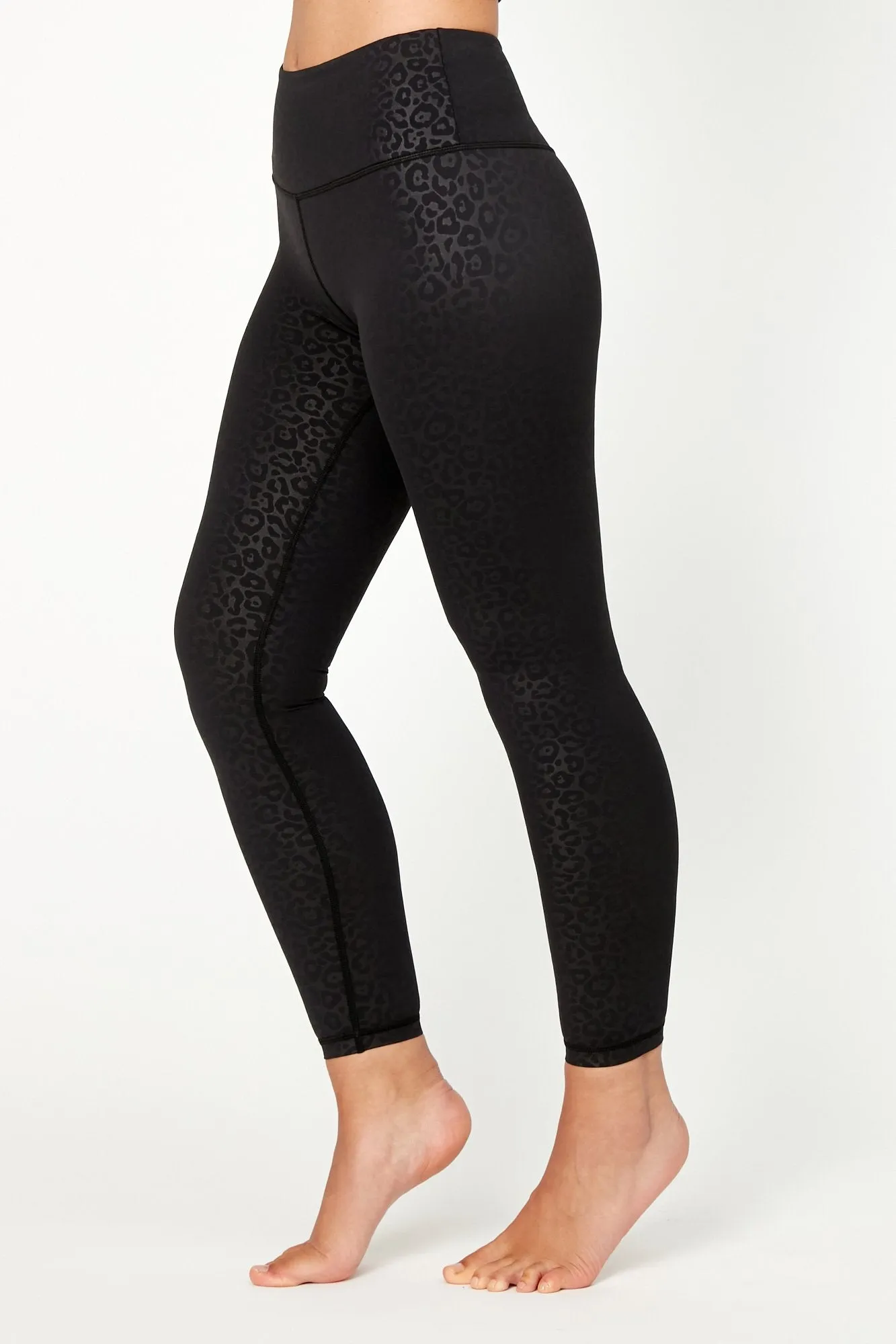 Jet Leopard Full Length High Waisted Legging