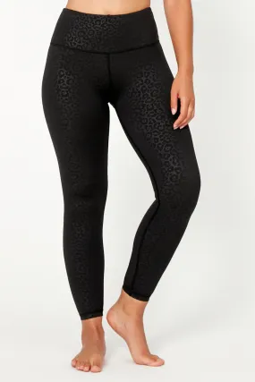 Jet Leopard Full Length High Waisted Legging