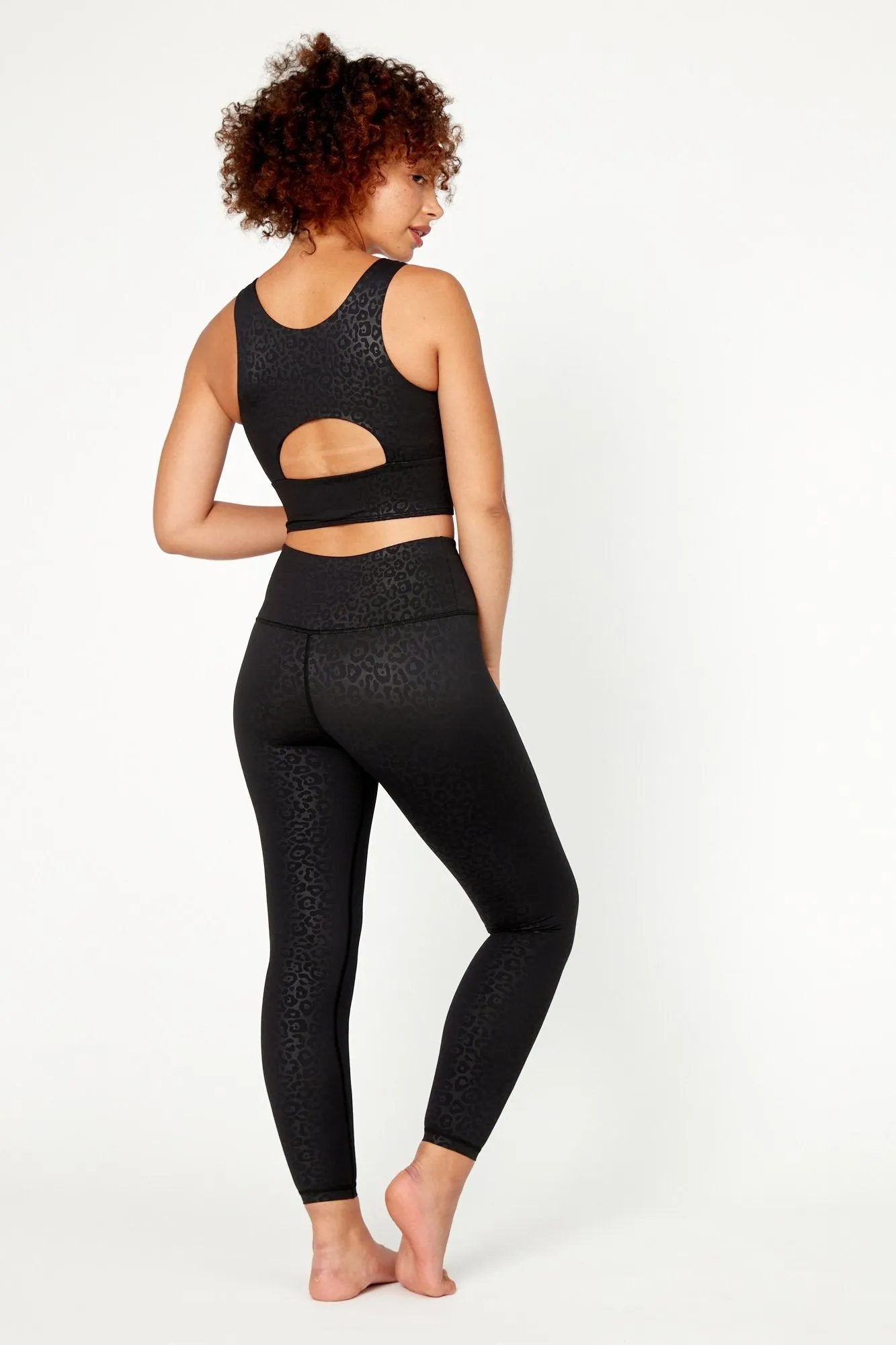 Jet Leopard Full Length High Waisted Legging