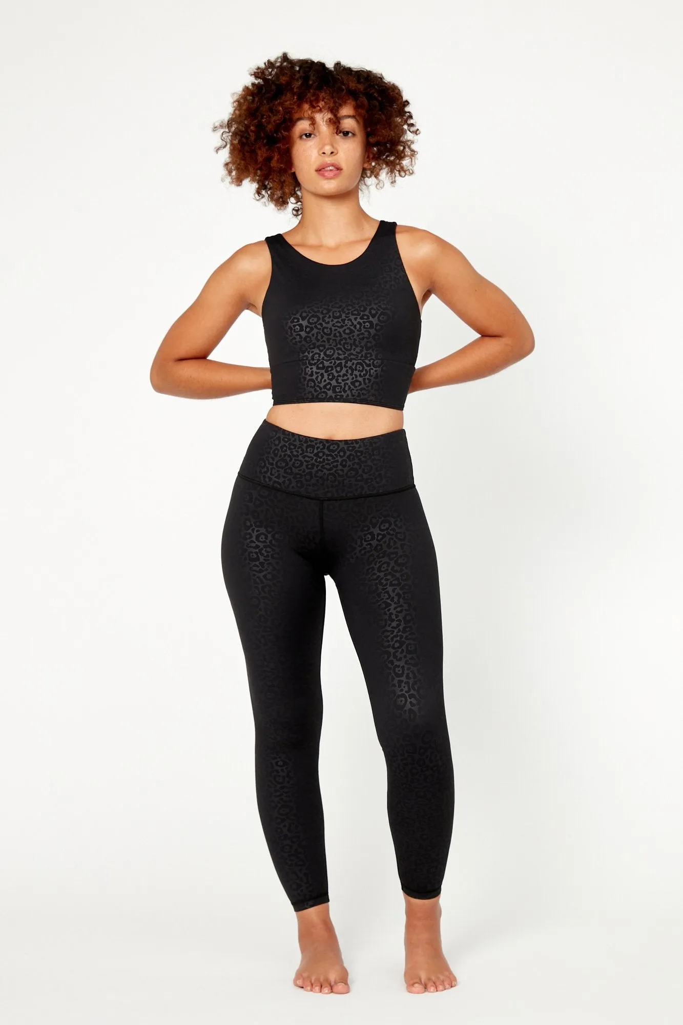 Jet Leopard Full Length High Waisted Legging