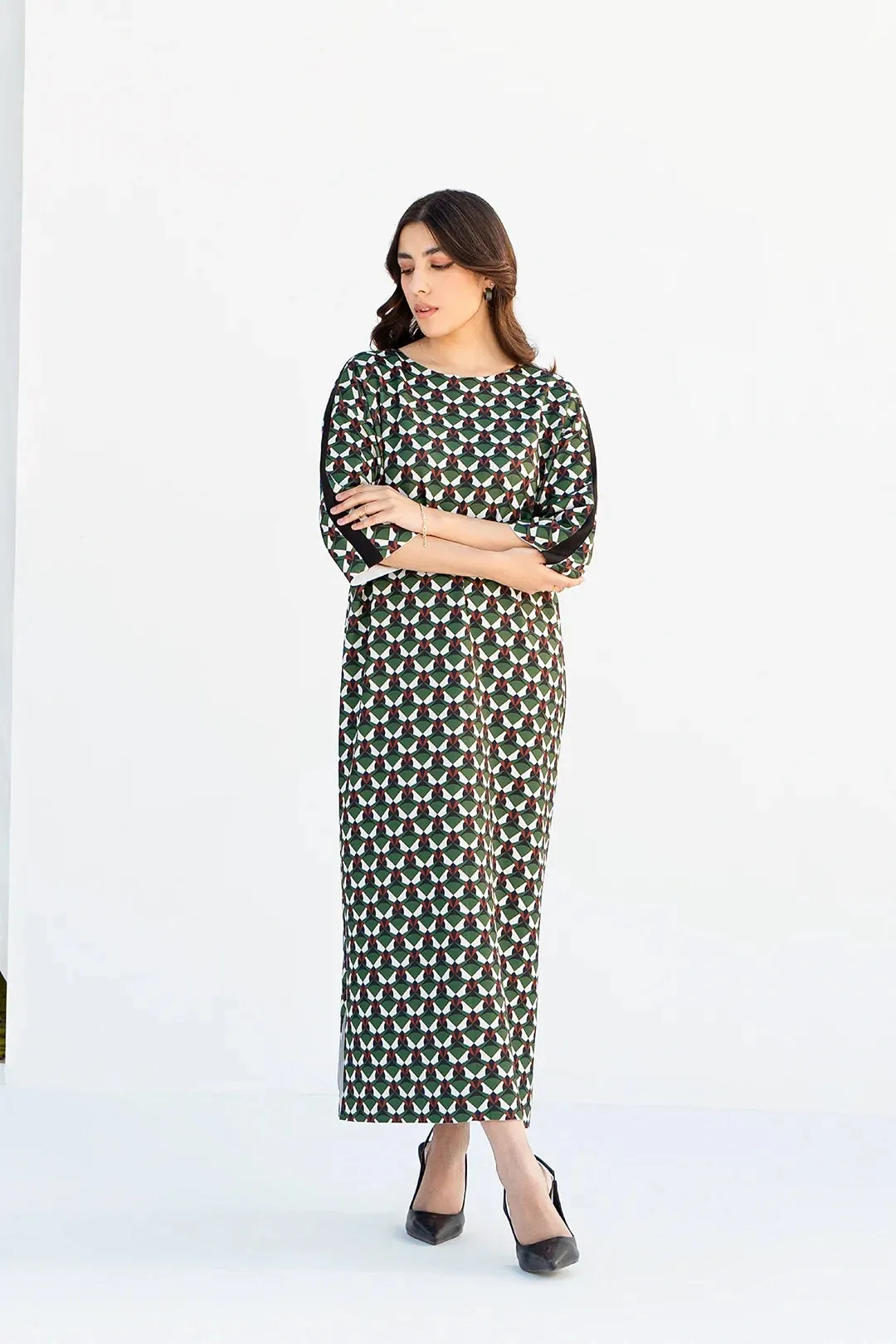 Korean BSY Occasion Wear Long Kaftan For Women's