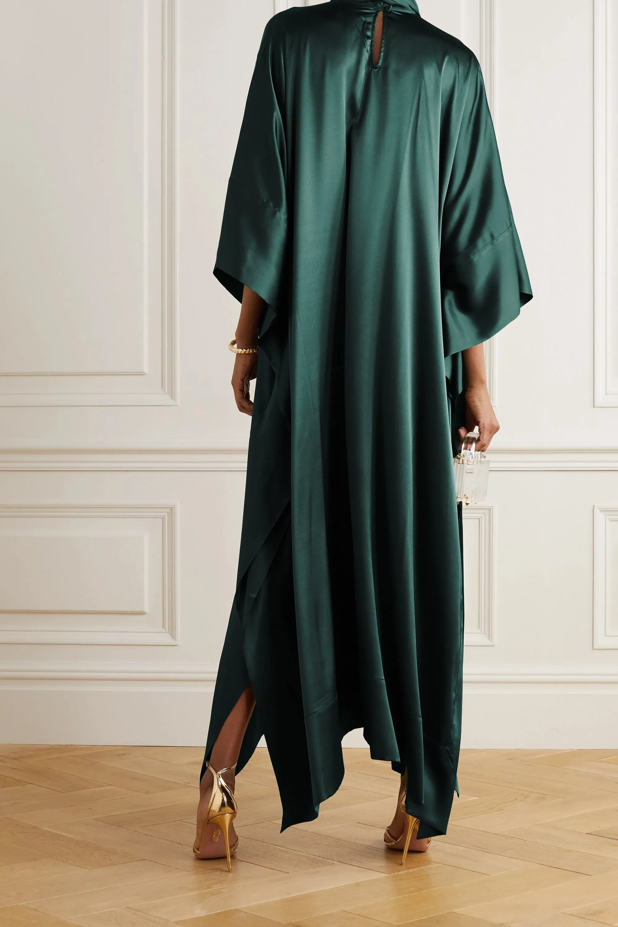 Korean Nida ( Kaftan ) Black Stylish Women's Kaftan