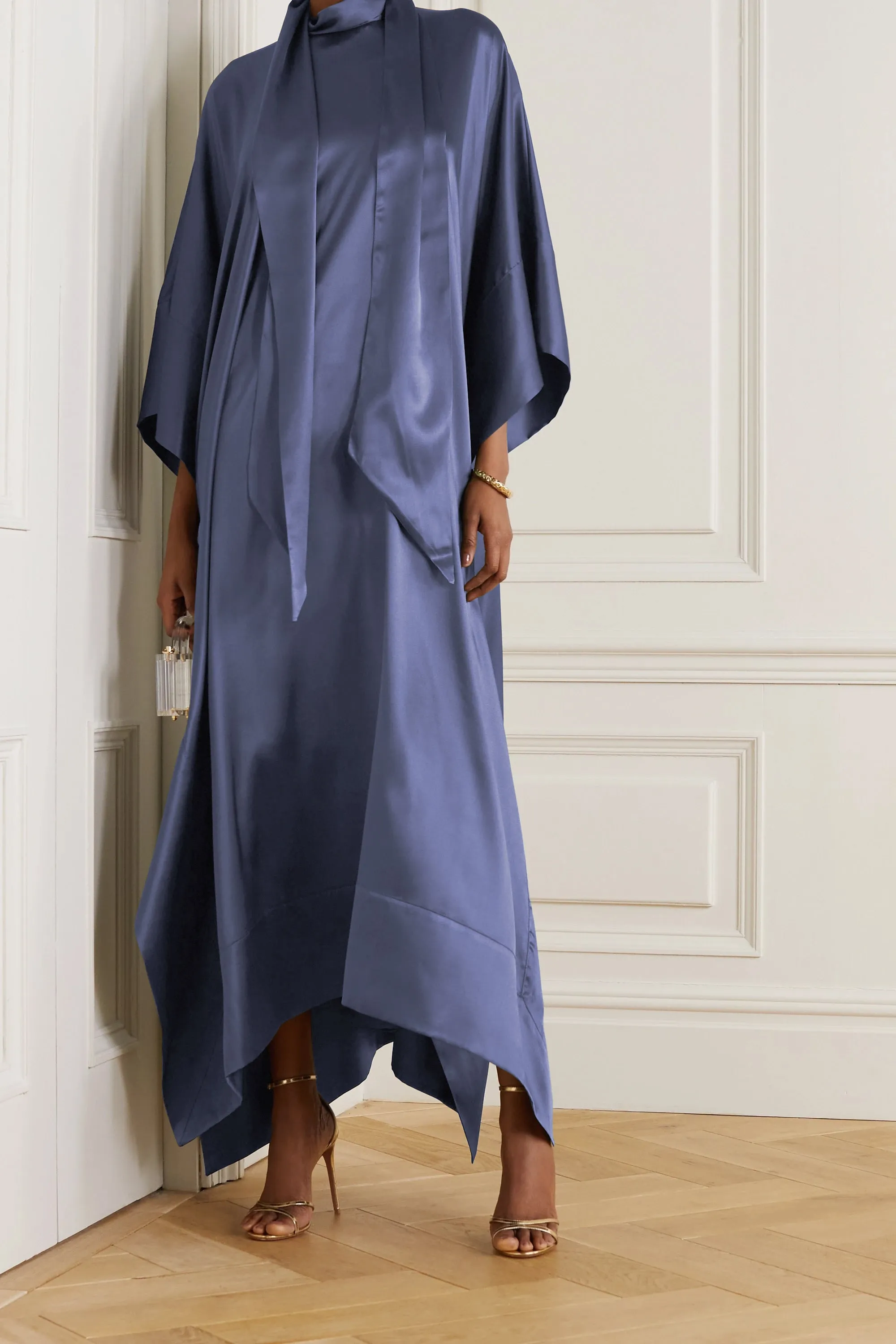 Korean Nida ( Kaftan ) Black Stylish Women's Kaftan
