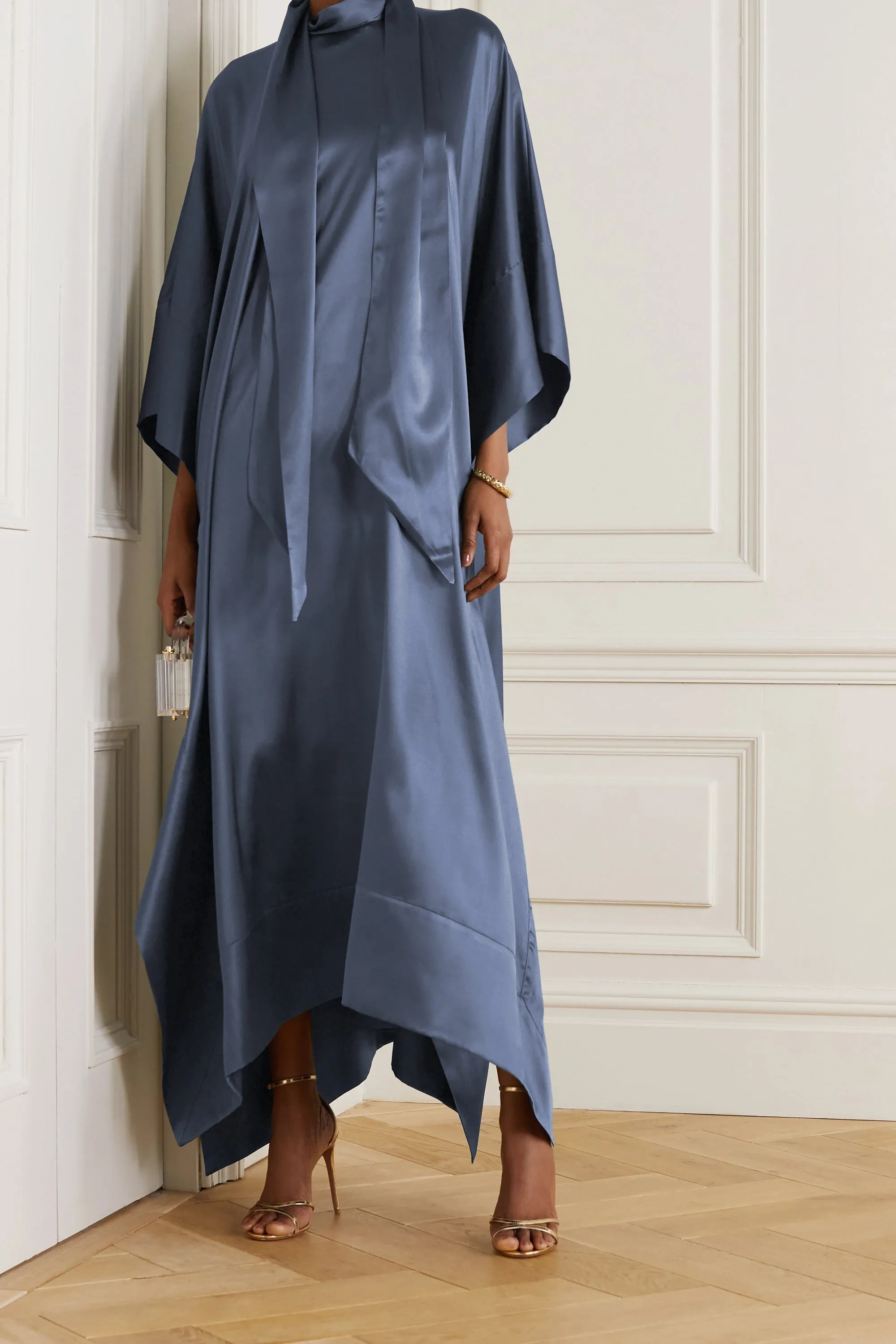 Korean Nida ( Kaftan ) Black Stylish Women's Kaftan