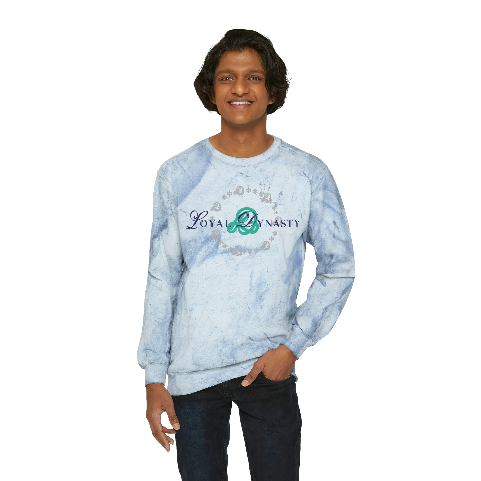 LD Script & Loyal Tribe Unisex Color Blast Crewneck Sweatshirt