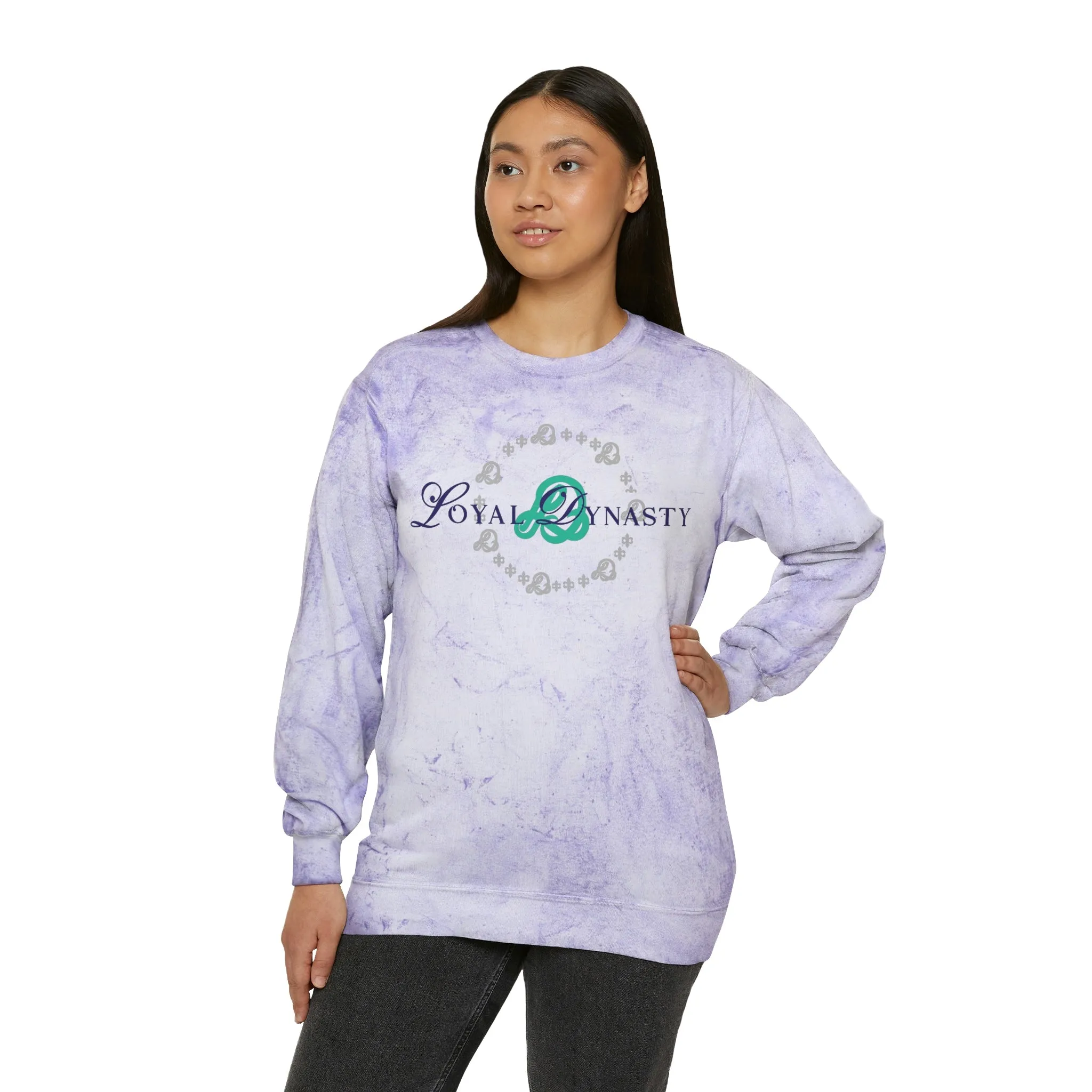 LD Script & Loyal Tribe Unisex Color Blast Crewneck Sweatshirt
