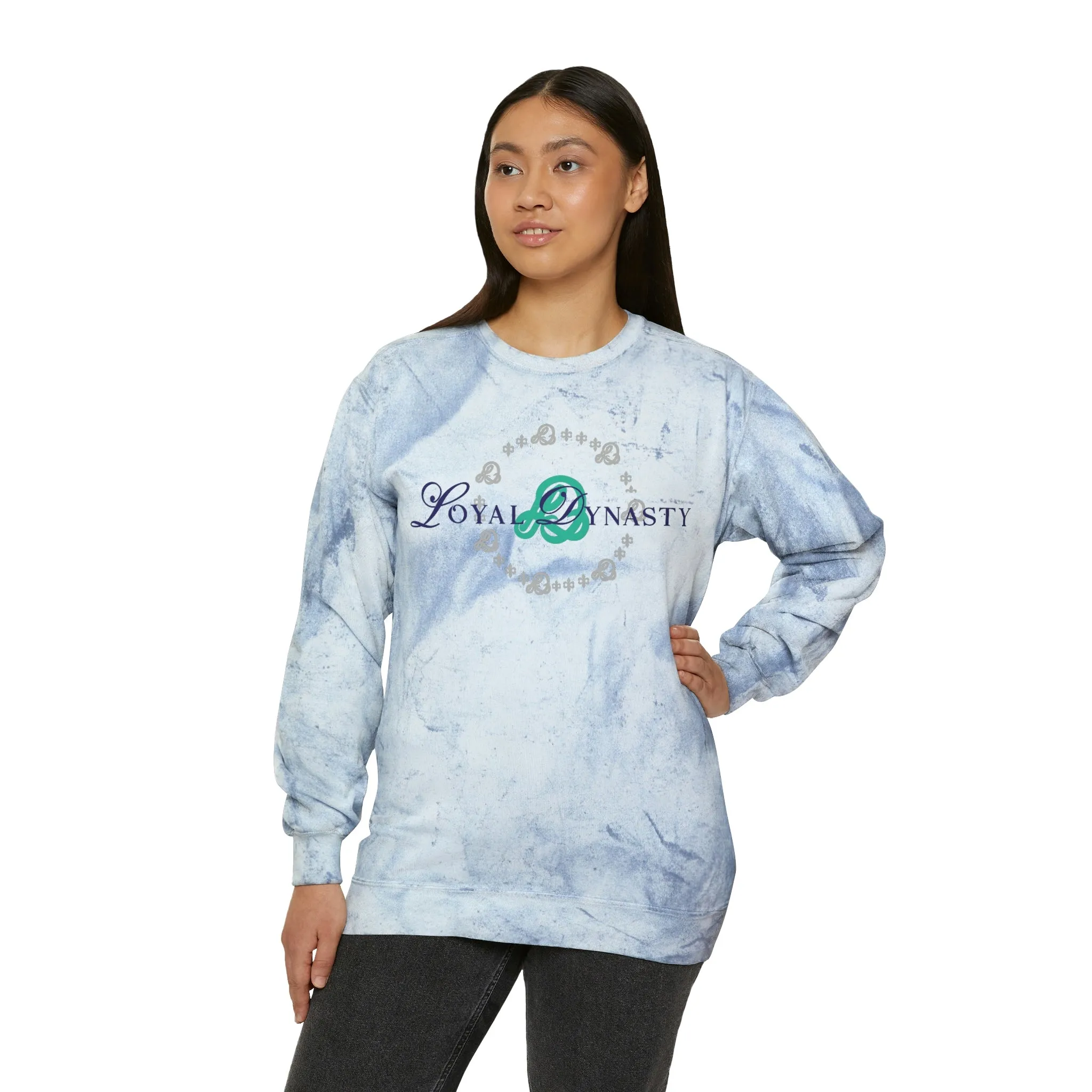 LD Script & Loyal Tribe Unisex Color Blast Crewneck Sweatshirt