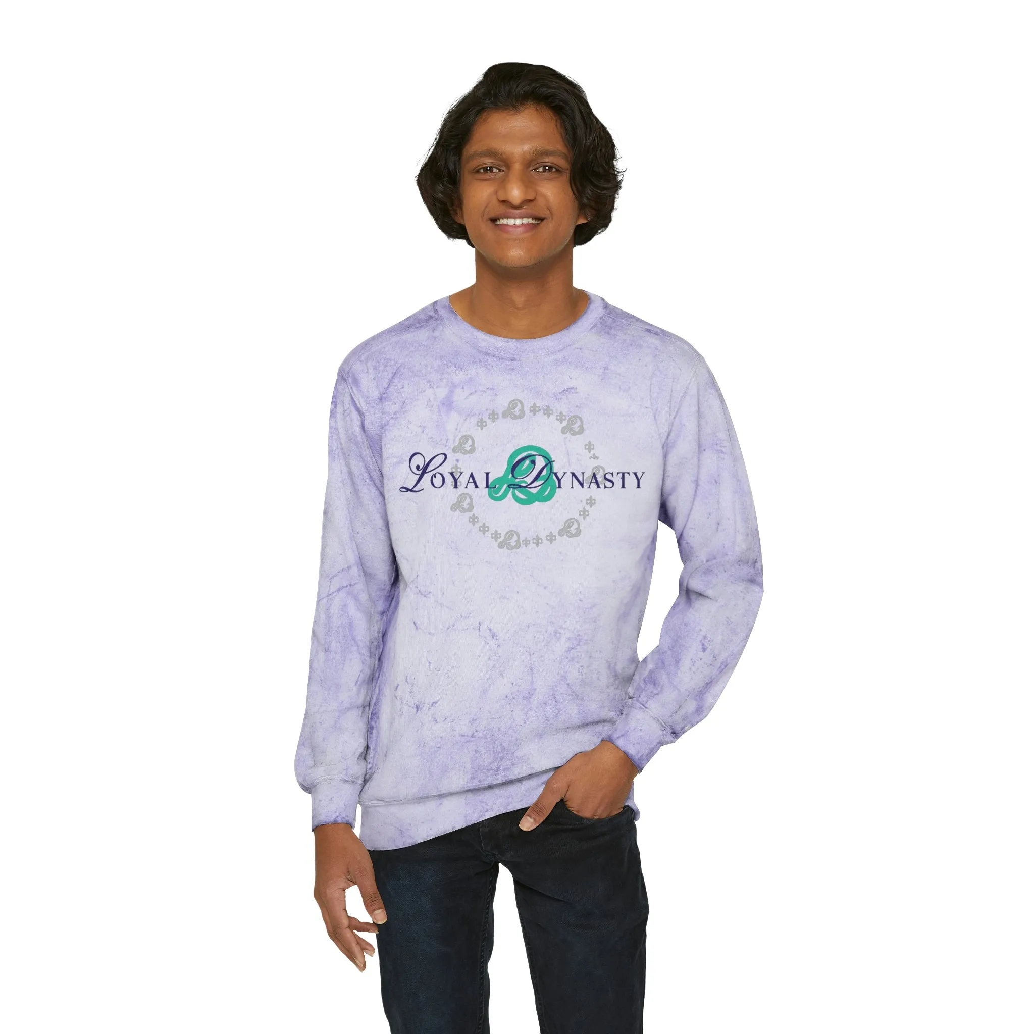 LD Script & Loyal Tribe Unisex Color Blast Crewneck Sweatshirt