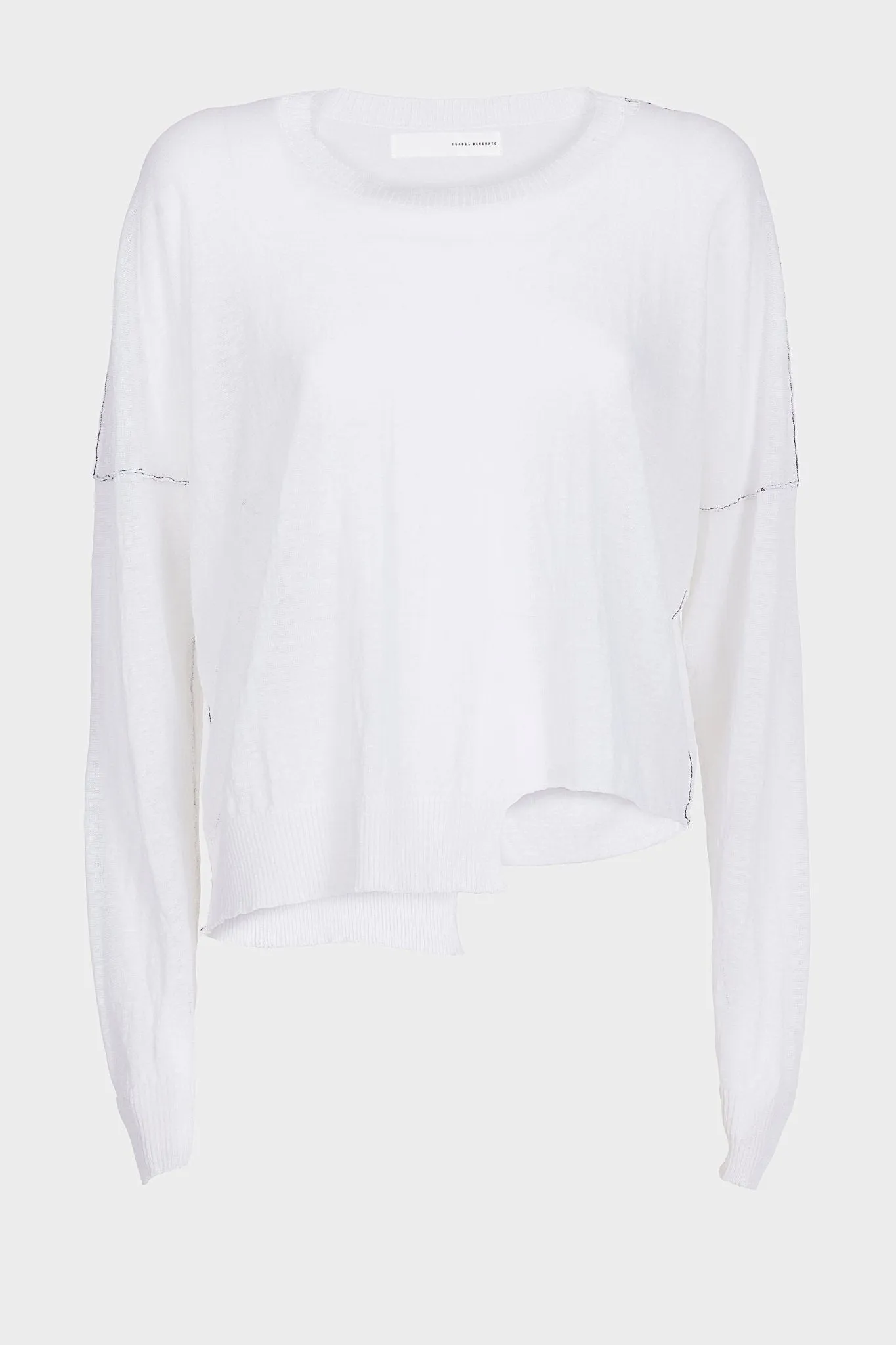 Linen Oversize Boxy Sweater