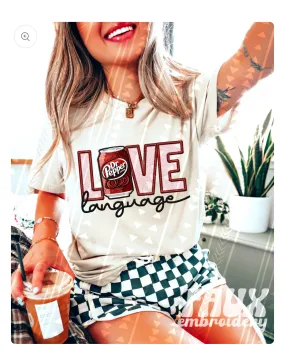 Love Language shirt - drinks