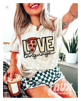 Love Language shirt - food