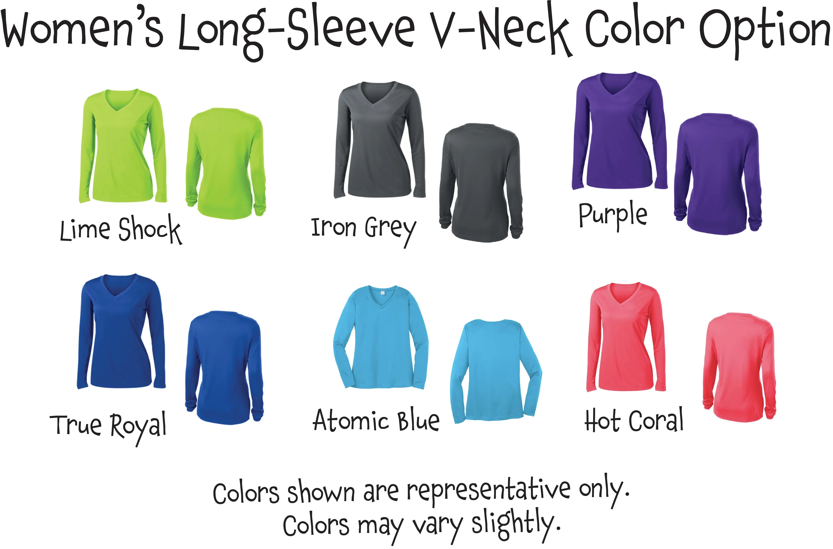 Love Pickleball Heart (Purple) | Women's Long Sleeve V-Neck Pickleball Shirts | 100% Polyester