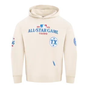 MLB ALL STAR 2024 MEN'S FLC DROP SHOULDER PO HOODIE (EGGSHELL)